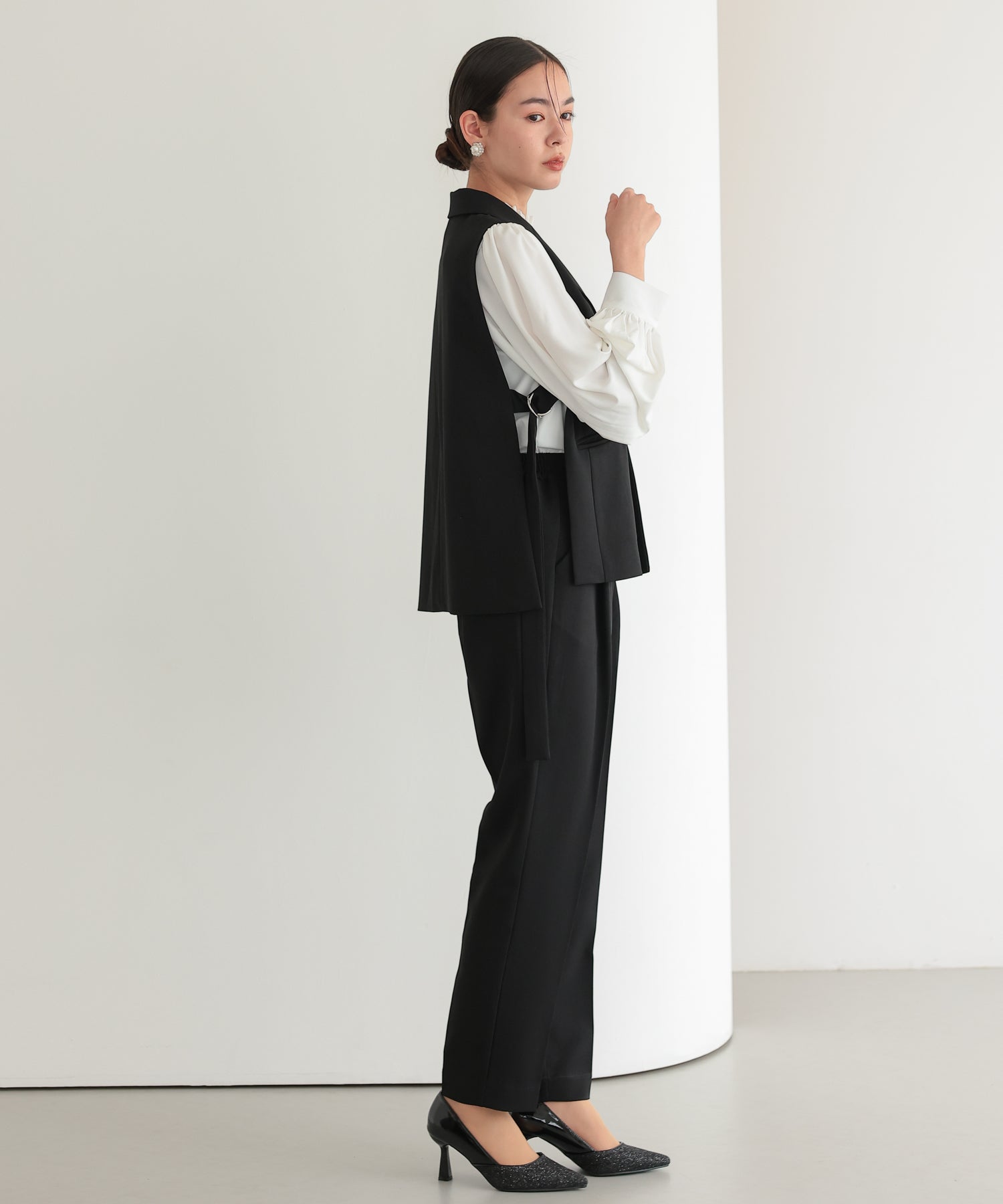 サイドベルトジレセットアップスーツ/22125607