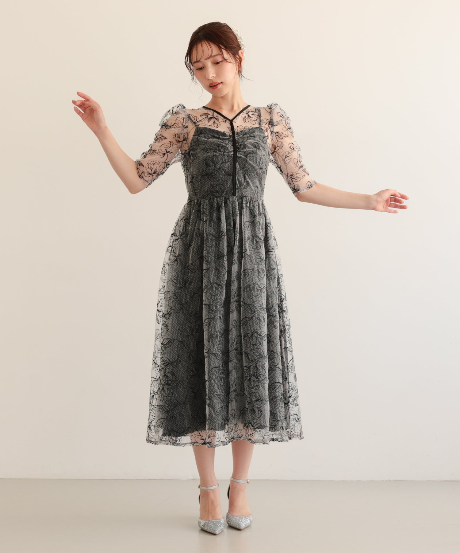ブラック/163cm/Mサイズ着用