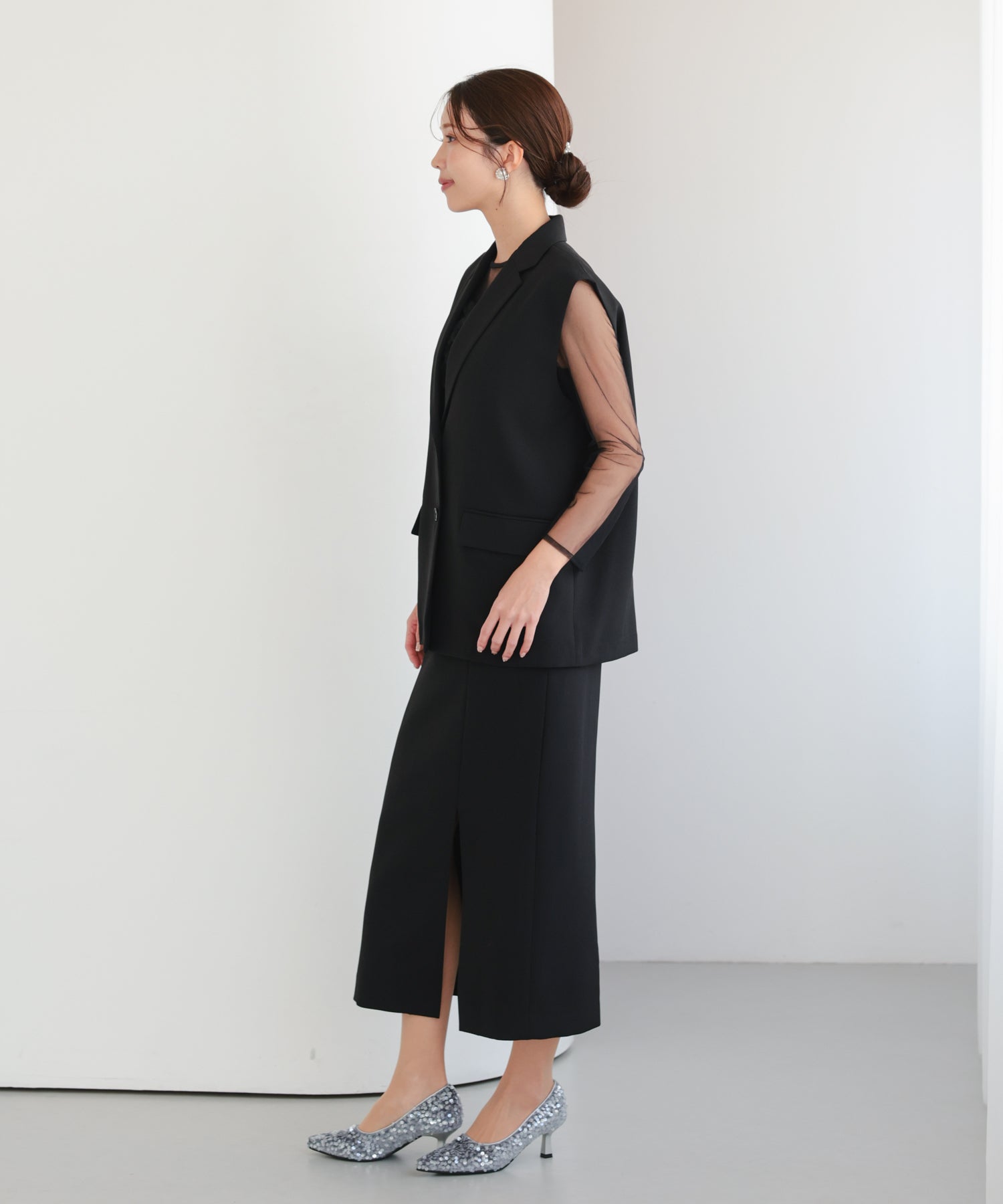 ブラック/162cm/Mサイズ着用