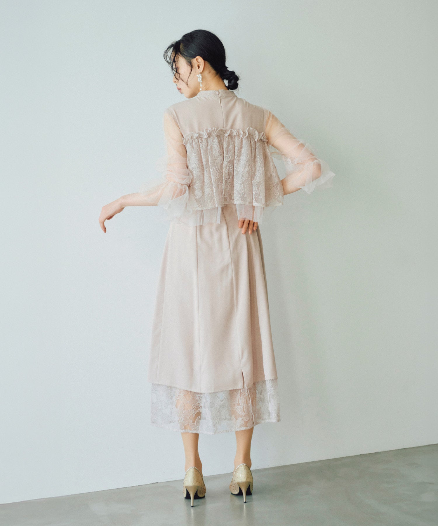 グレージュ/165cm/Mサイズ着用