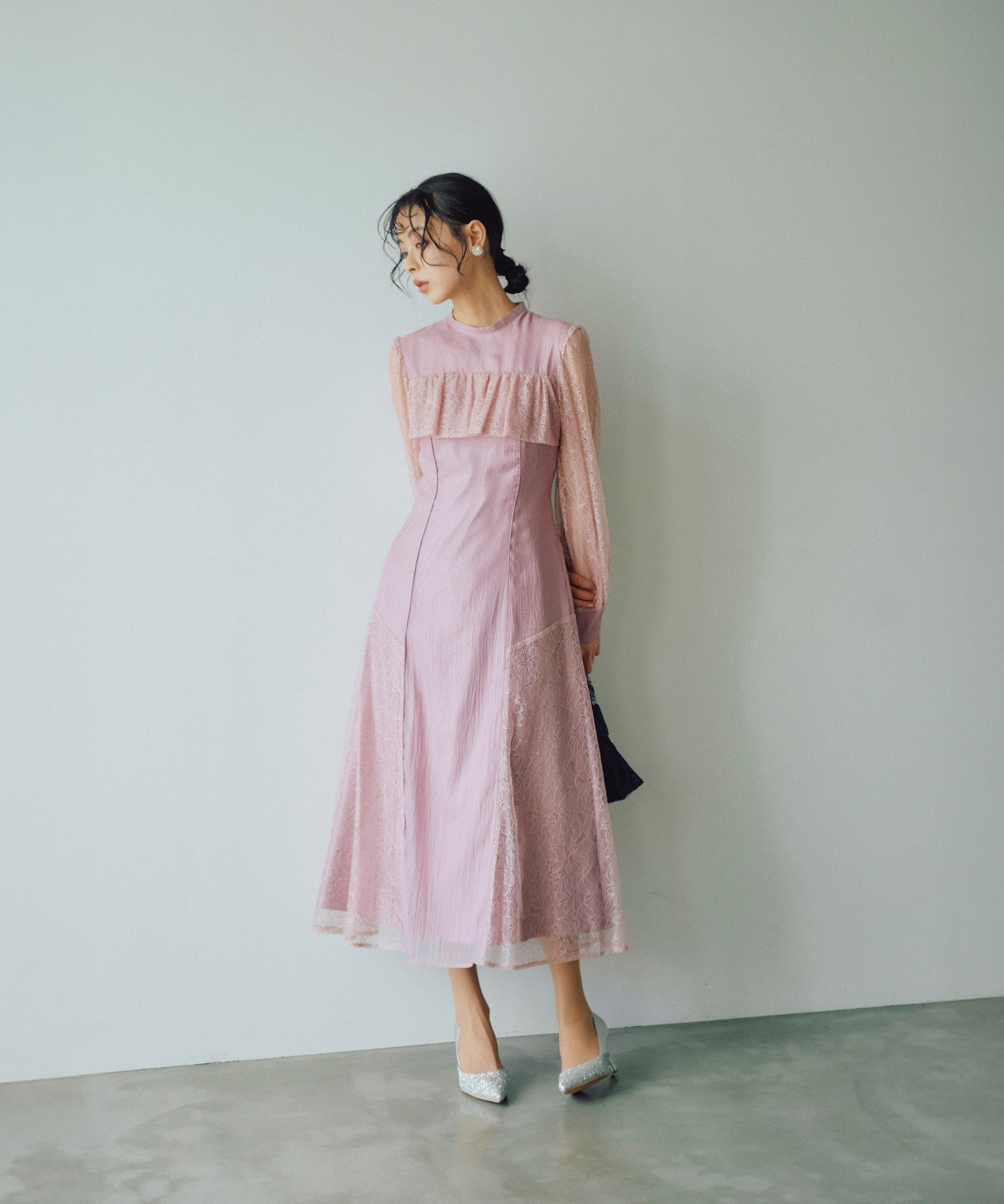 アッシュパープル/165cm/Mサイズ着用