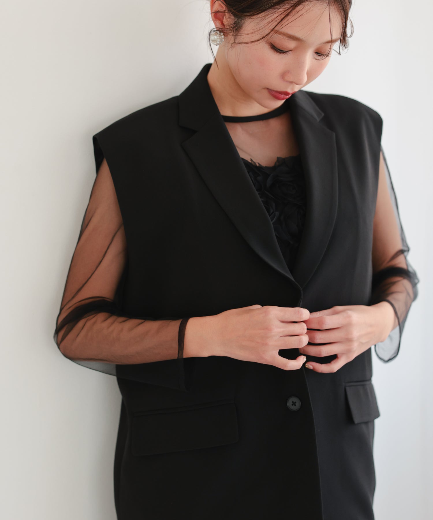 ブラック/162cm/Mサイズ着用