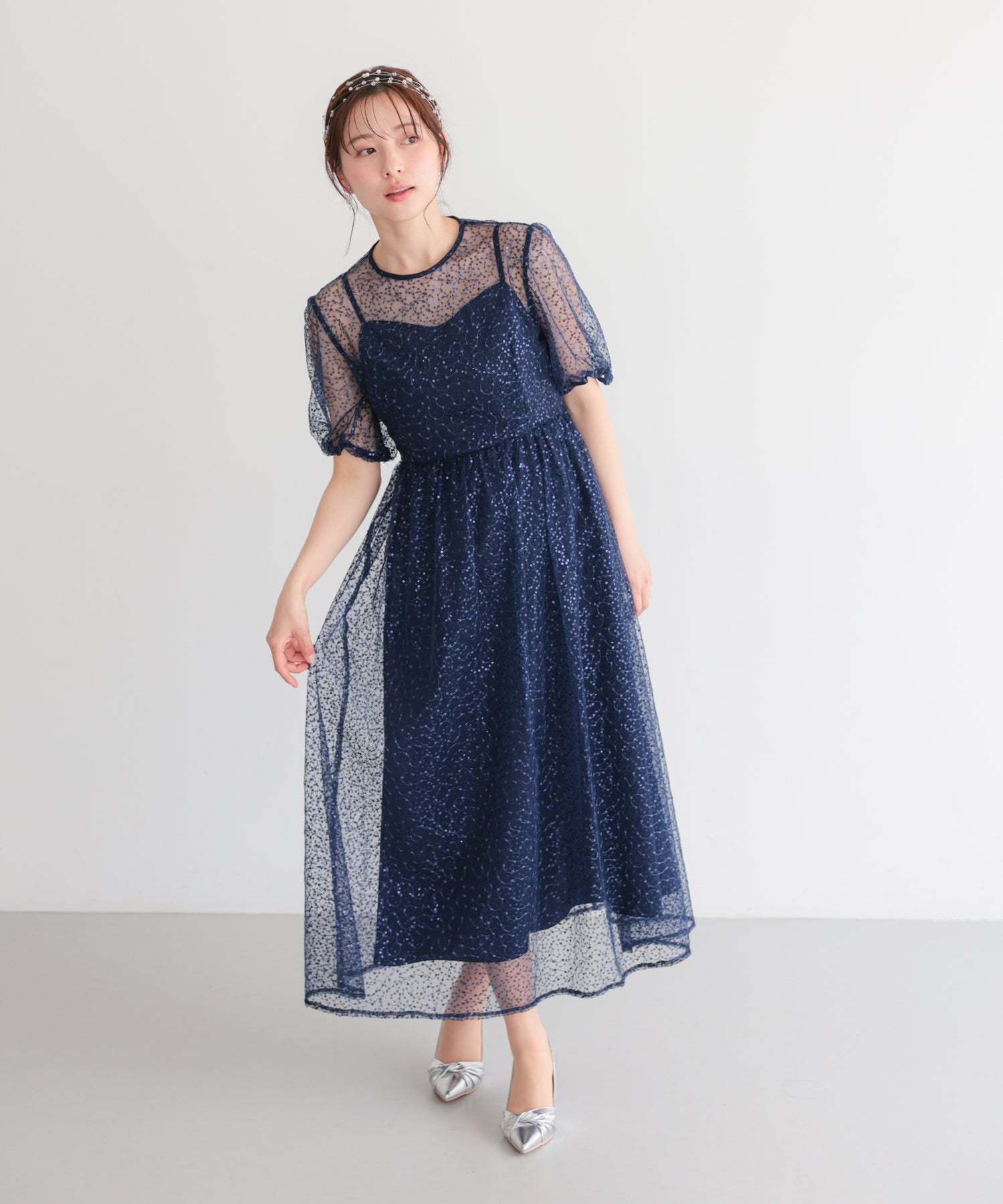結婚式・お呼ばれドレス｜シアースパンコールロングドレス/22326288