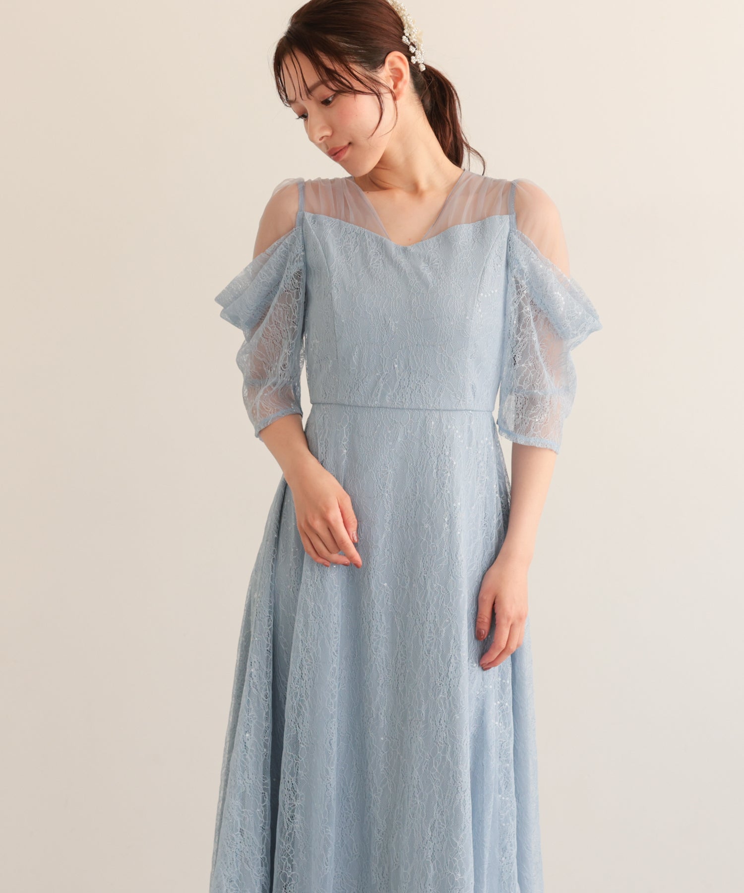ライトブルー/163cm/Mサイズ着用
