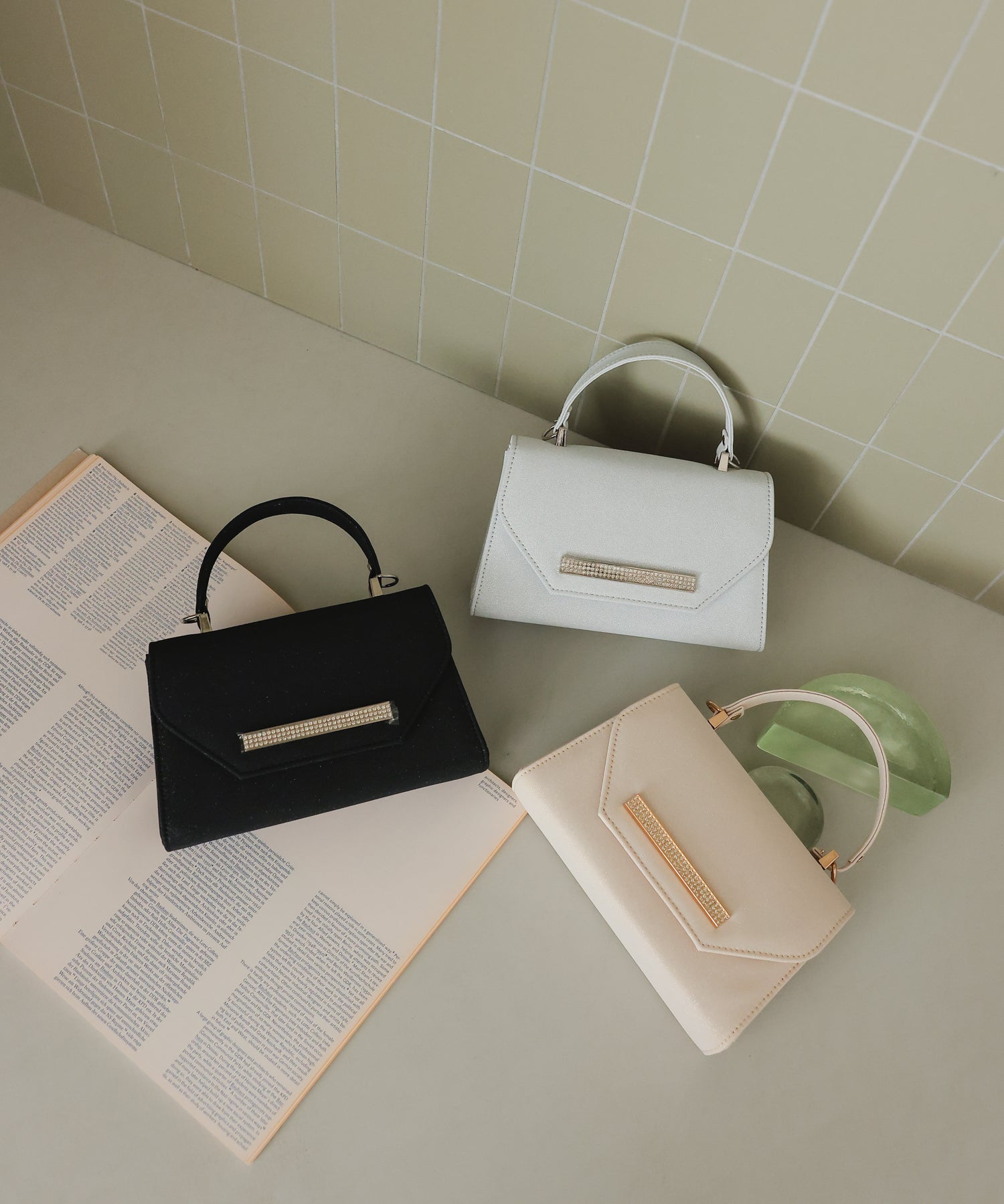 ビジューライン2WAYパーティバッグ/5075