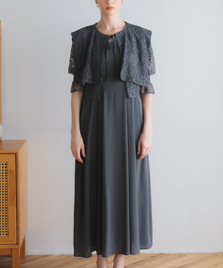 【SALE】レースボレロセットキャミソールドレス/22323207
