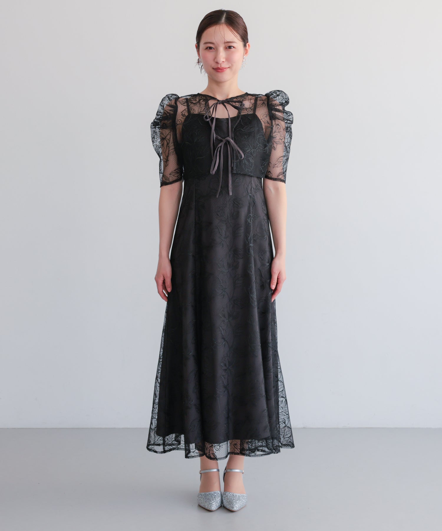 シアーレースボレロセットアップドレス/22325280