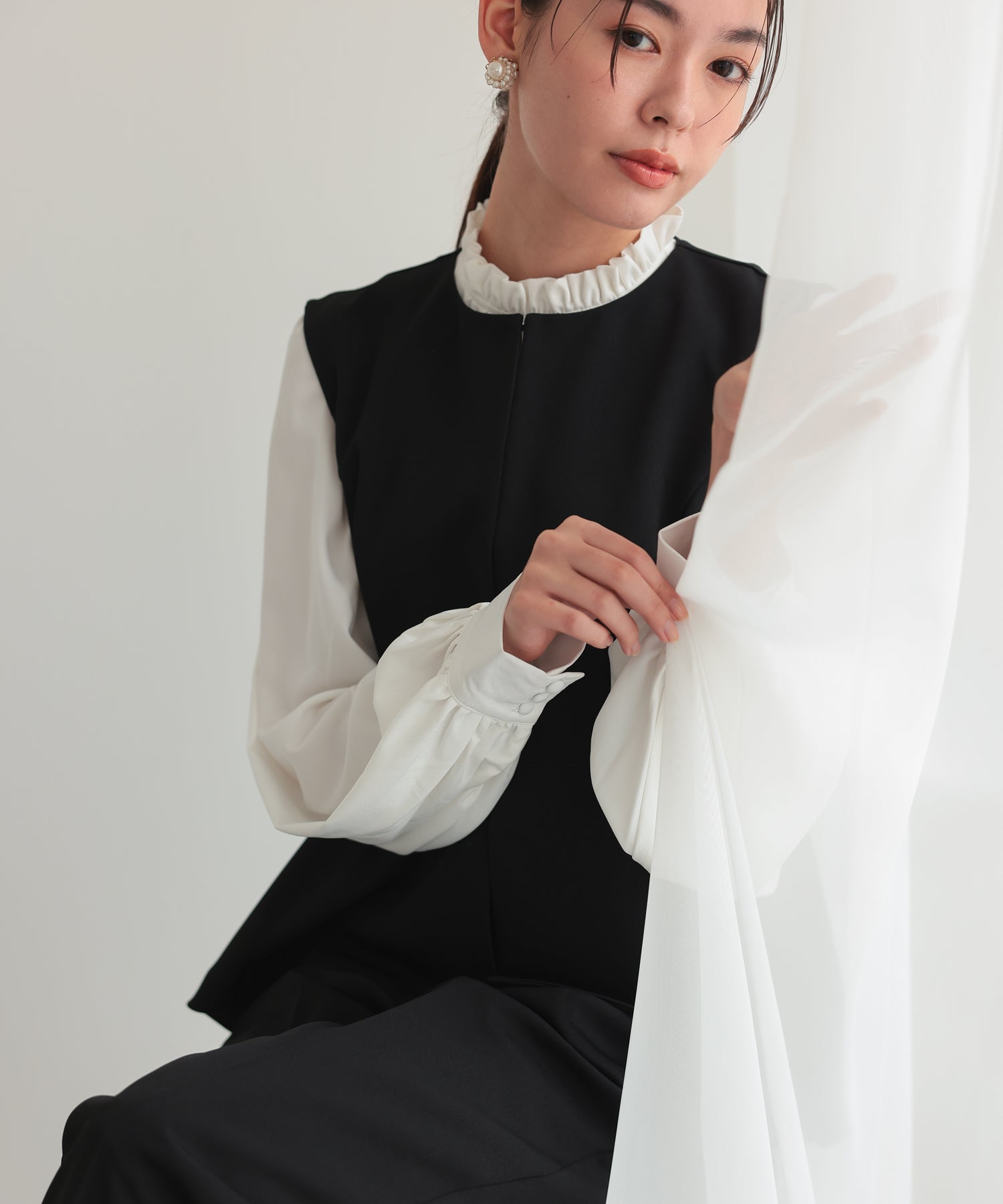 クルーネックベストセットアップスーツ/22125604