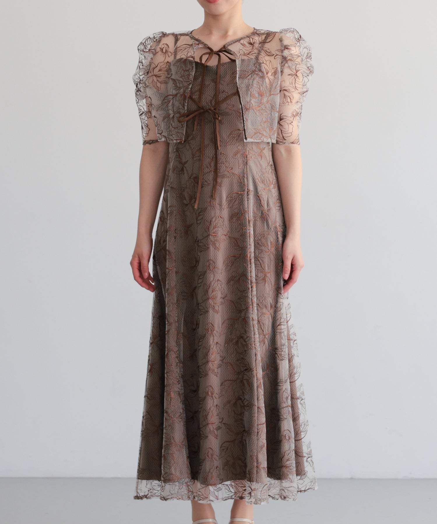 シアーレースボレロセットアップドレス/22325280