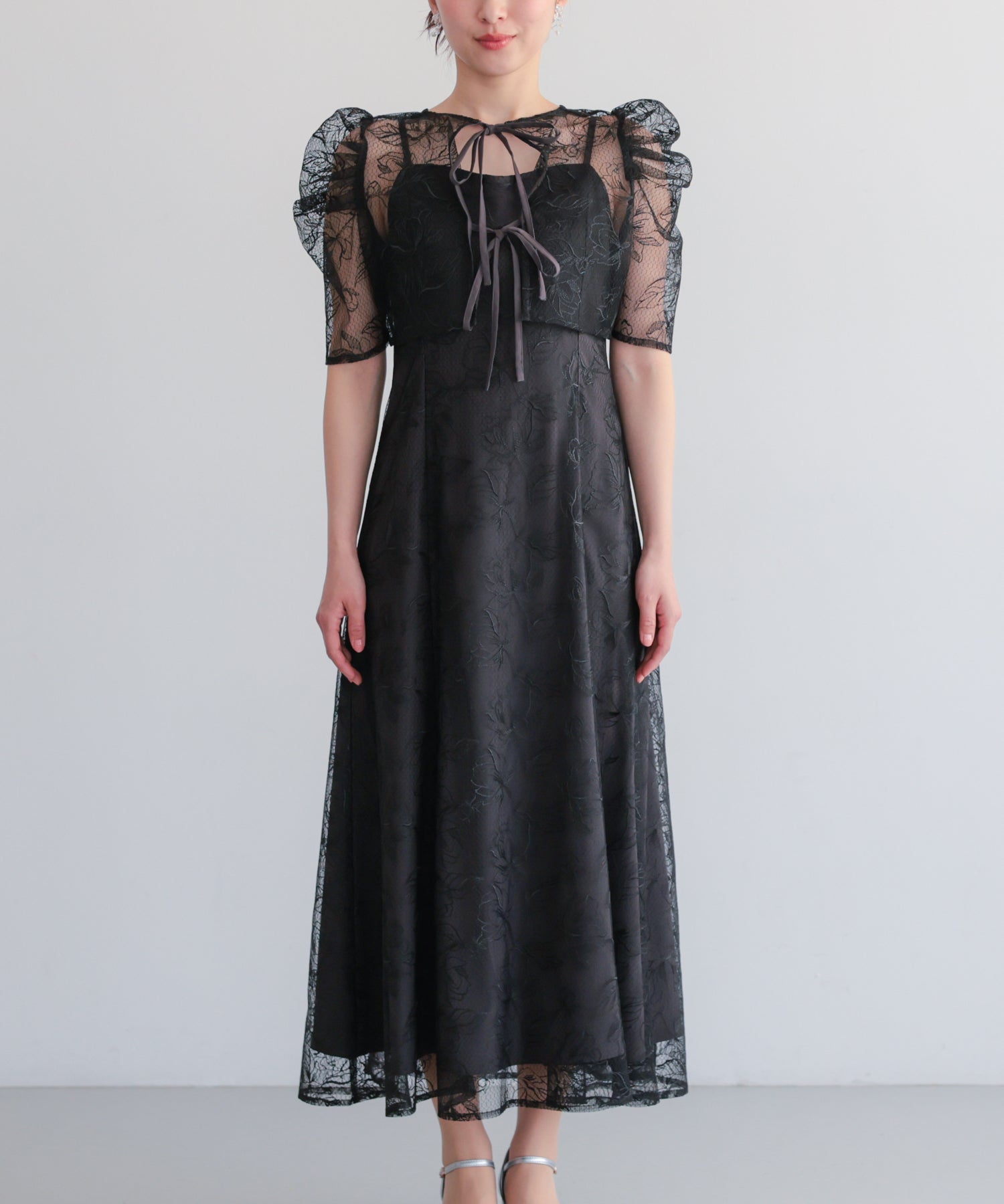 シアーレースボレロセットアップドレス/22325280