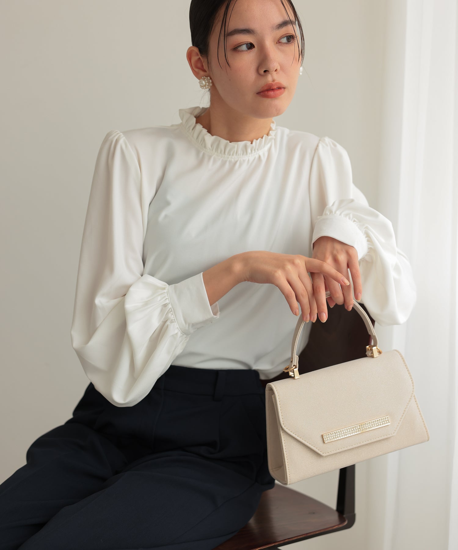 ビジューライン2WAYパーティバッグ/5075