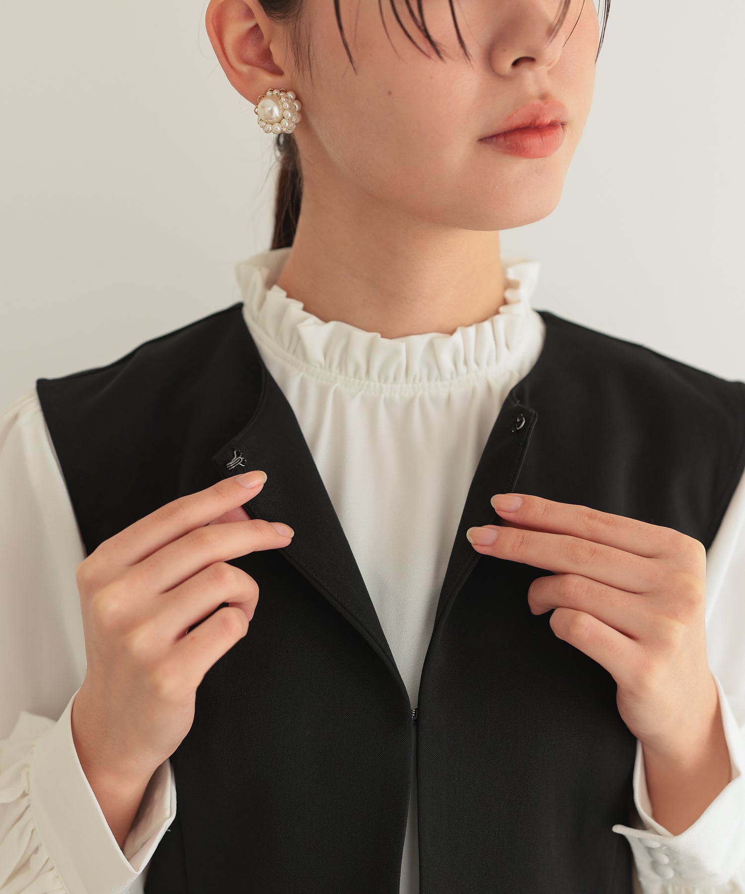 クルーネックベストセットアップスーツ/22125604