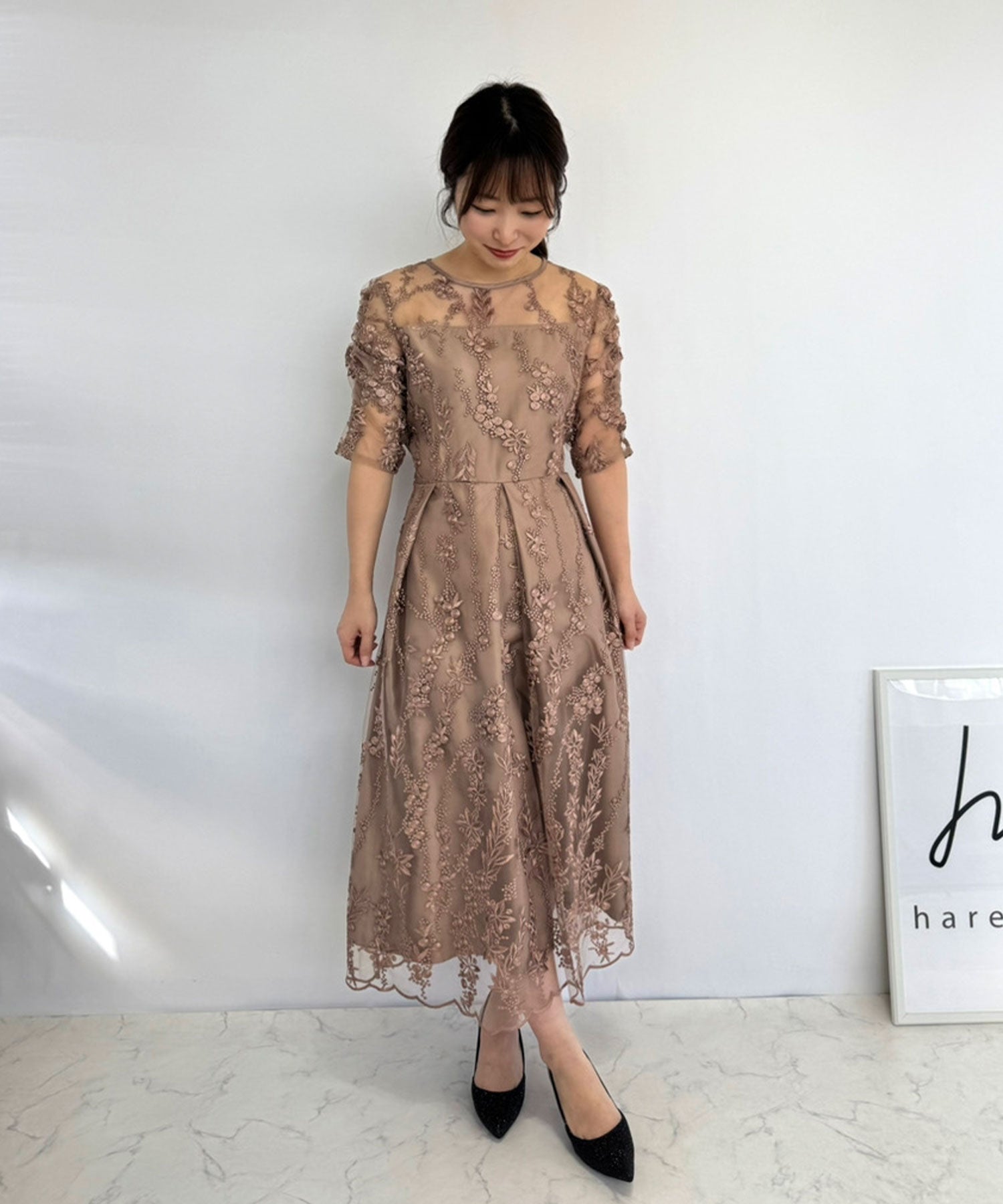 155cm/モカ/Sサイズ着用/骨格ウェーブ