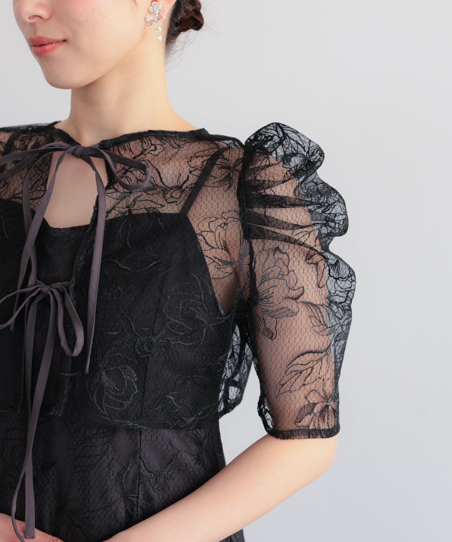 シアーレースボレロセットアップドレス/22325280