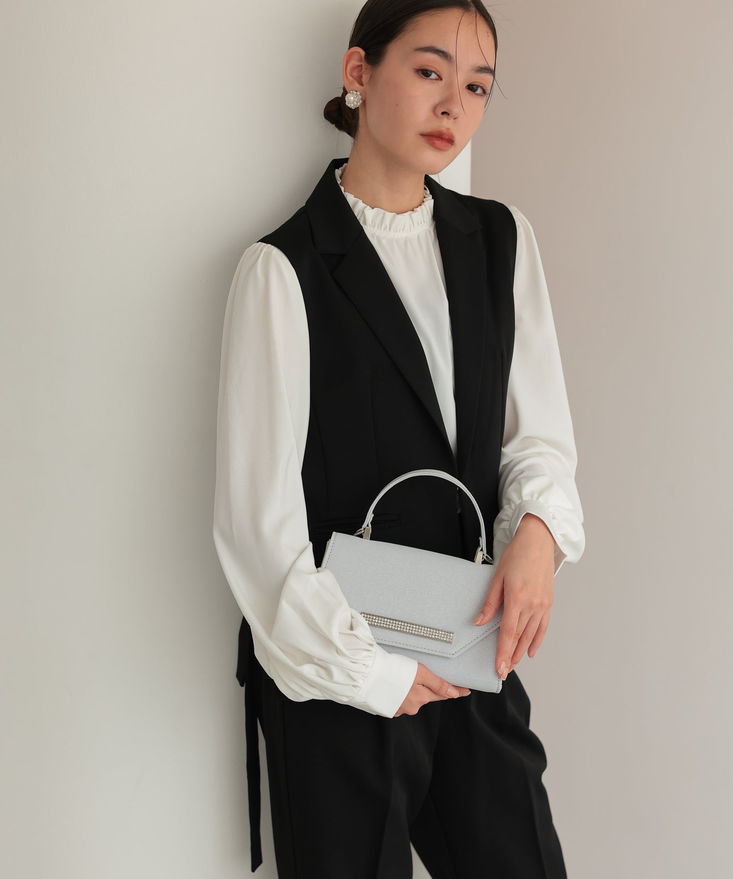 ビジューライン2WAYパーティバッグ/5075