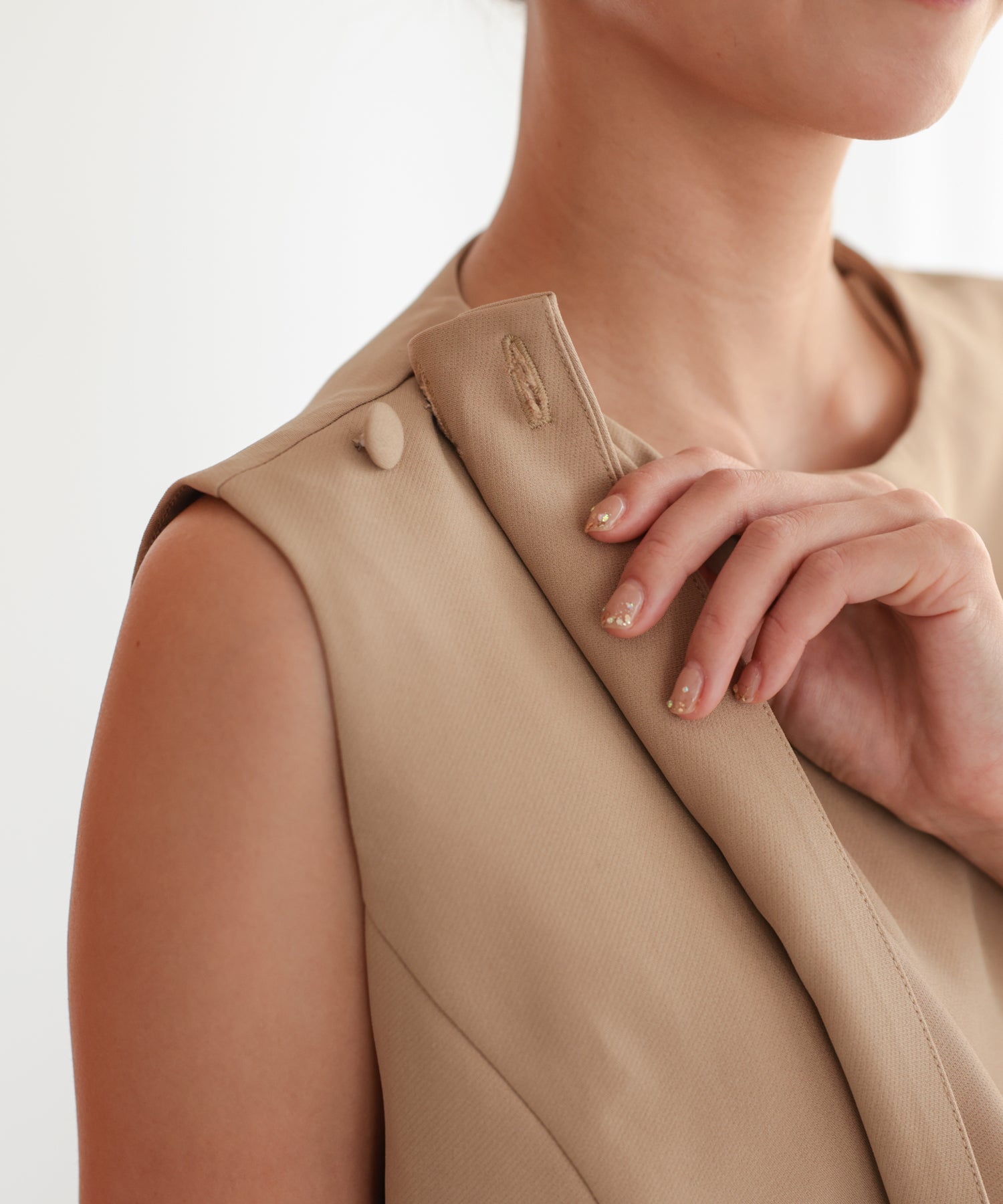 ベージュ/162cm/Mサイズ着用