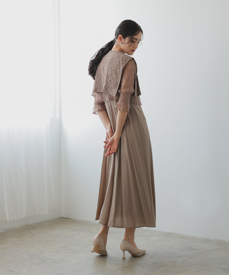 【SALE】レースボレロセットキャミソールドレス/22323207