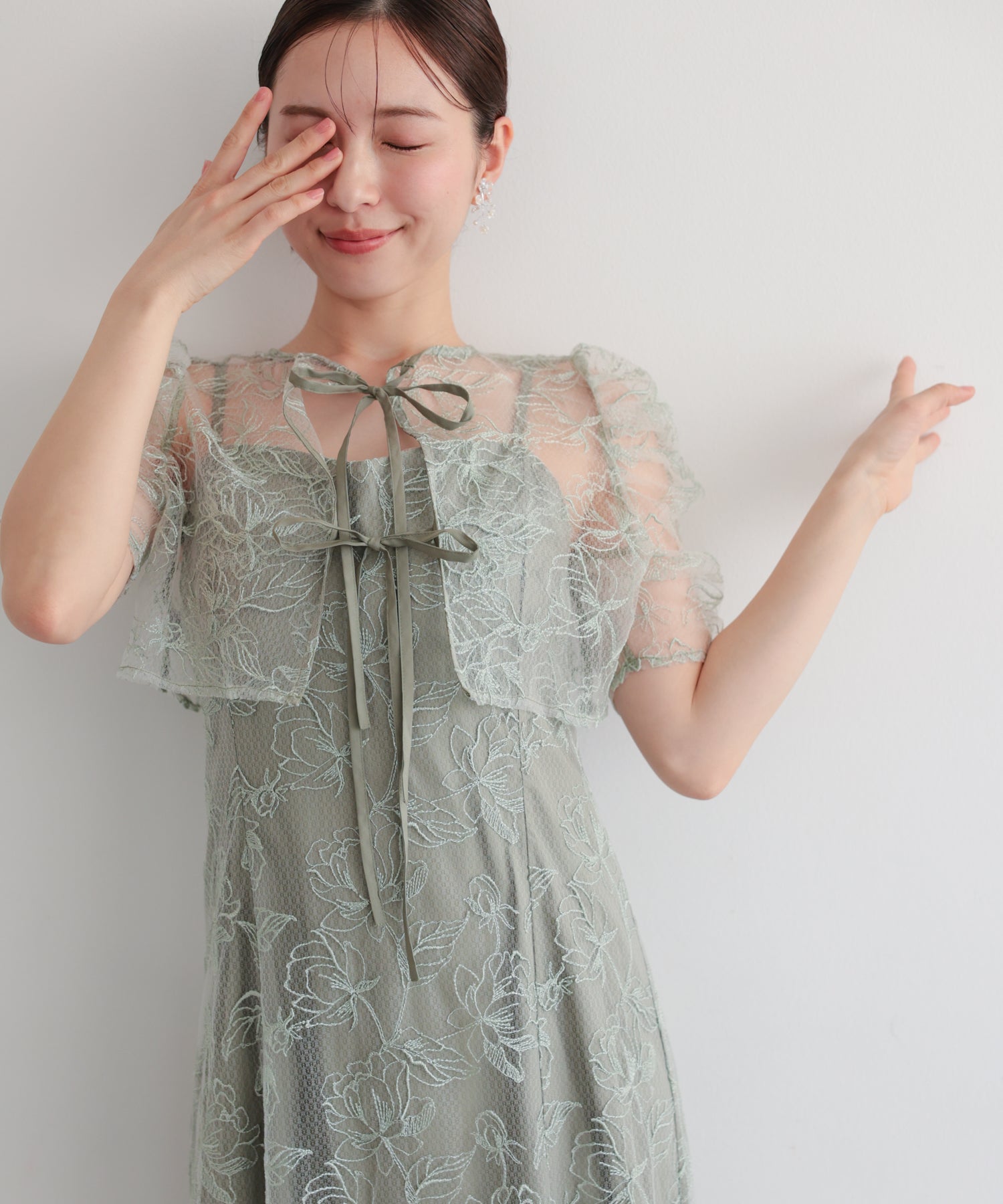 シアーレースボレロセットアップドレス/22325280