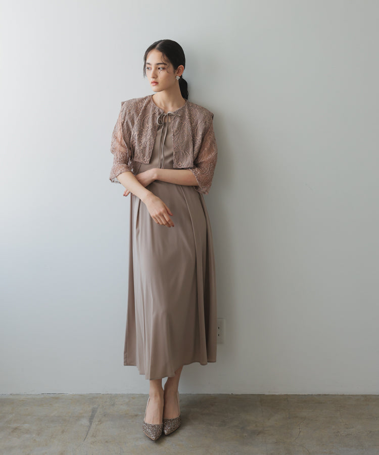 【SALE】レースボレロセットキャミソールドレス/22323207