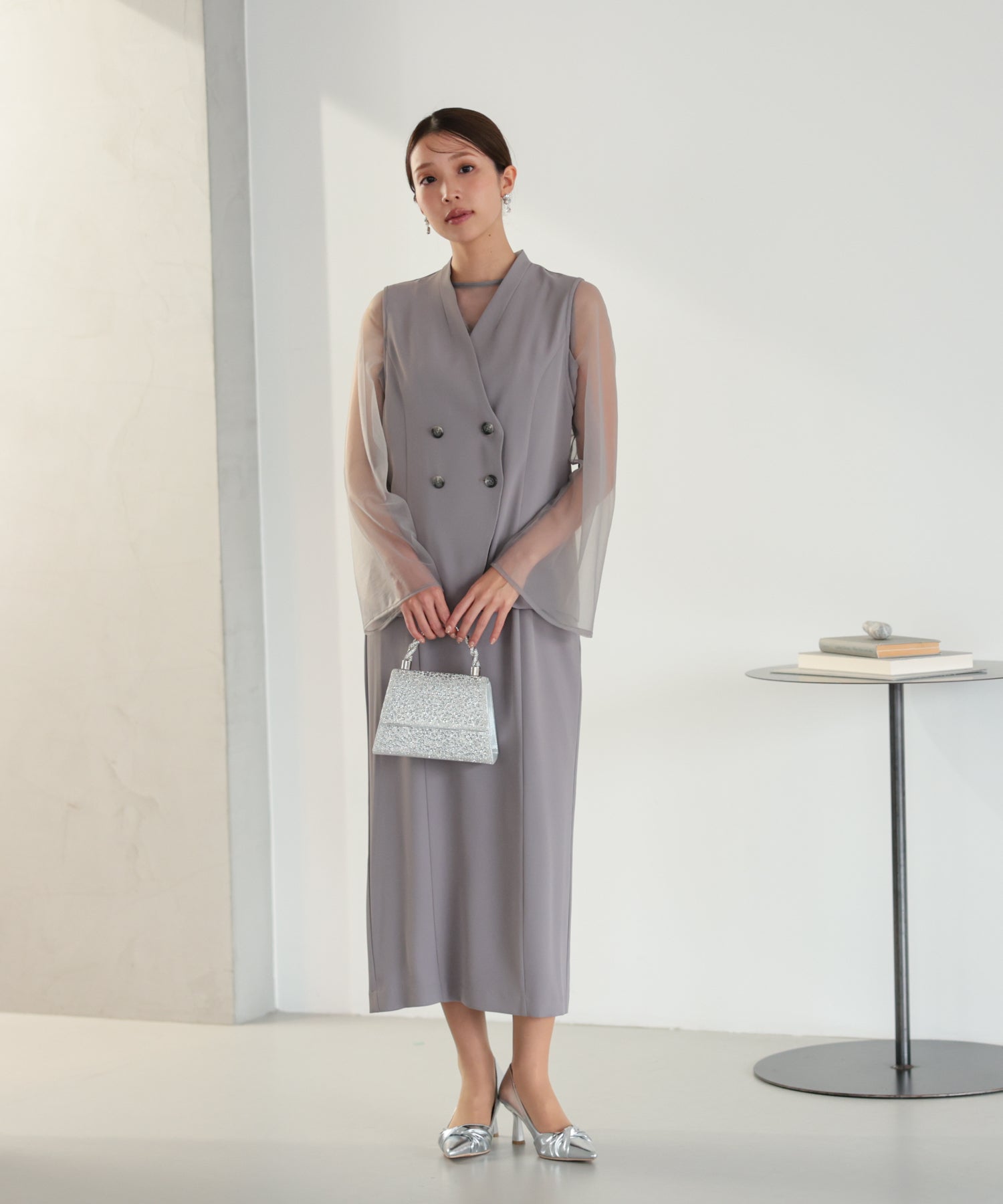 シアーレイヤード2WAYドレスセット/22325283