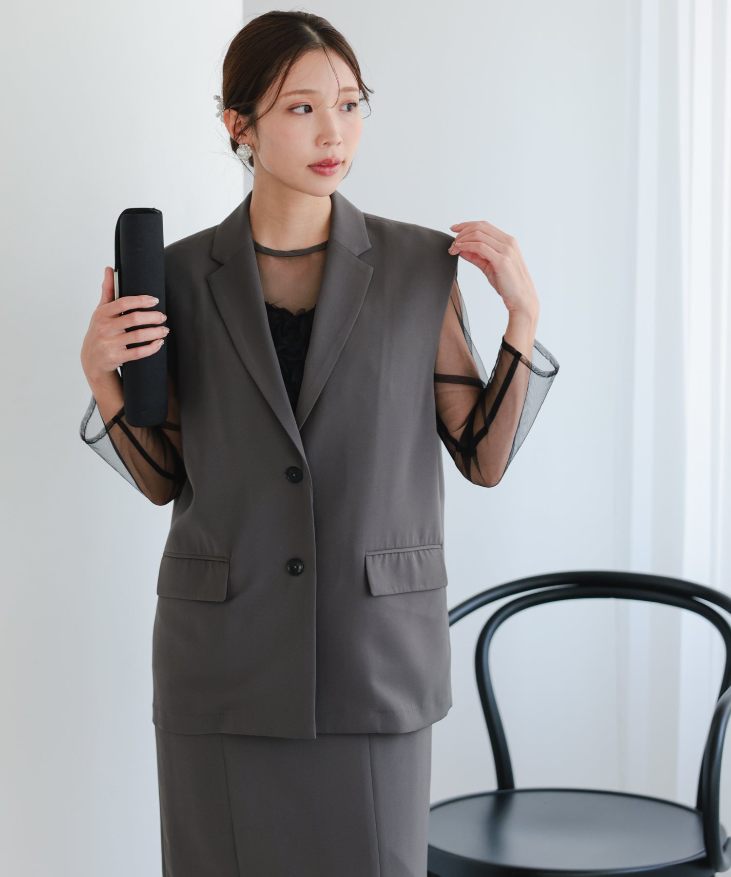 チャコール/162㎝/Mサイズ着用