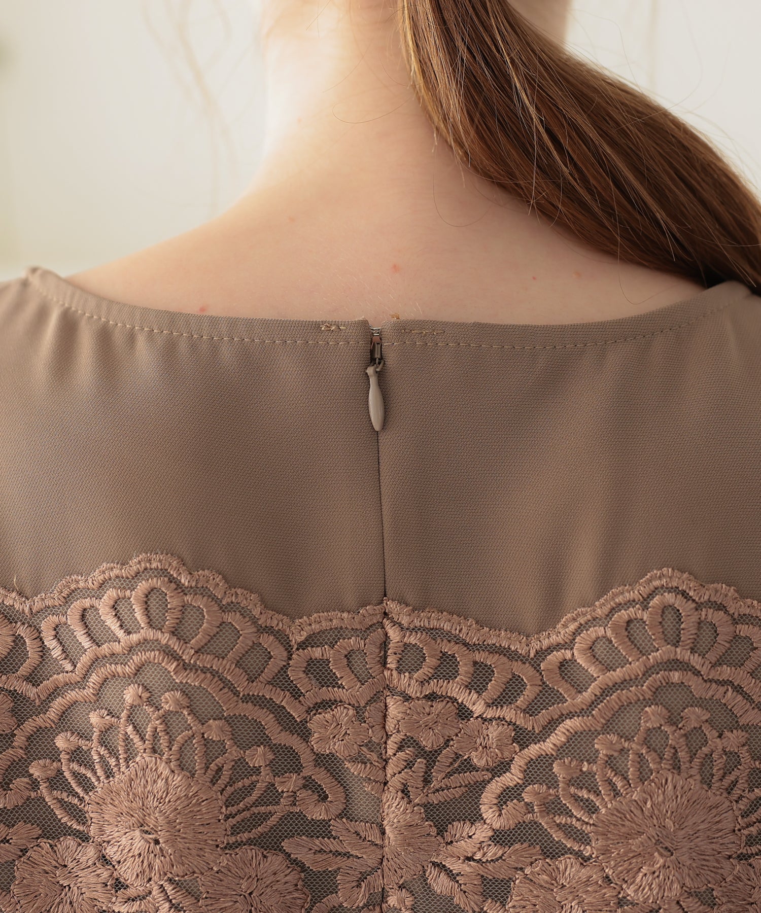 刺繍フレア袖パンツドレス/123528