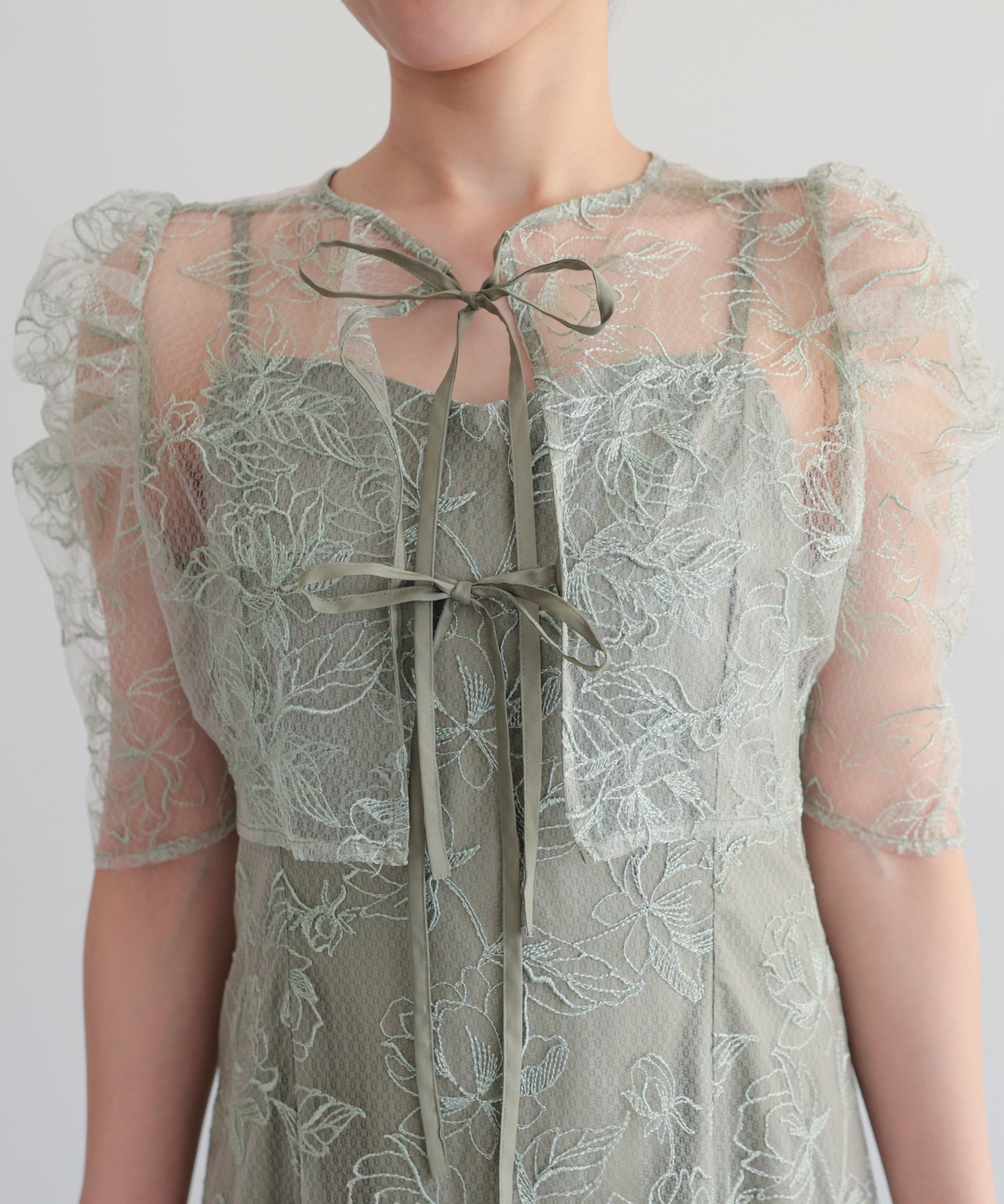 シアーレースボレロセットアップドレス/22325280