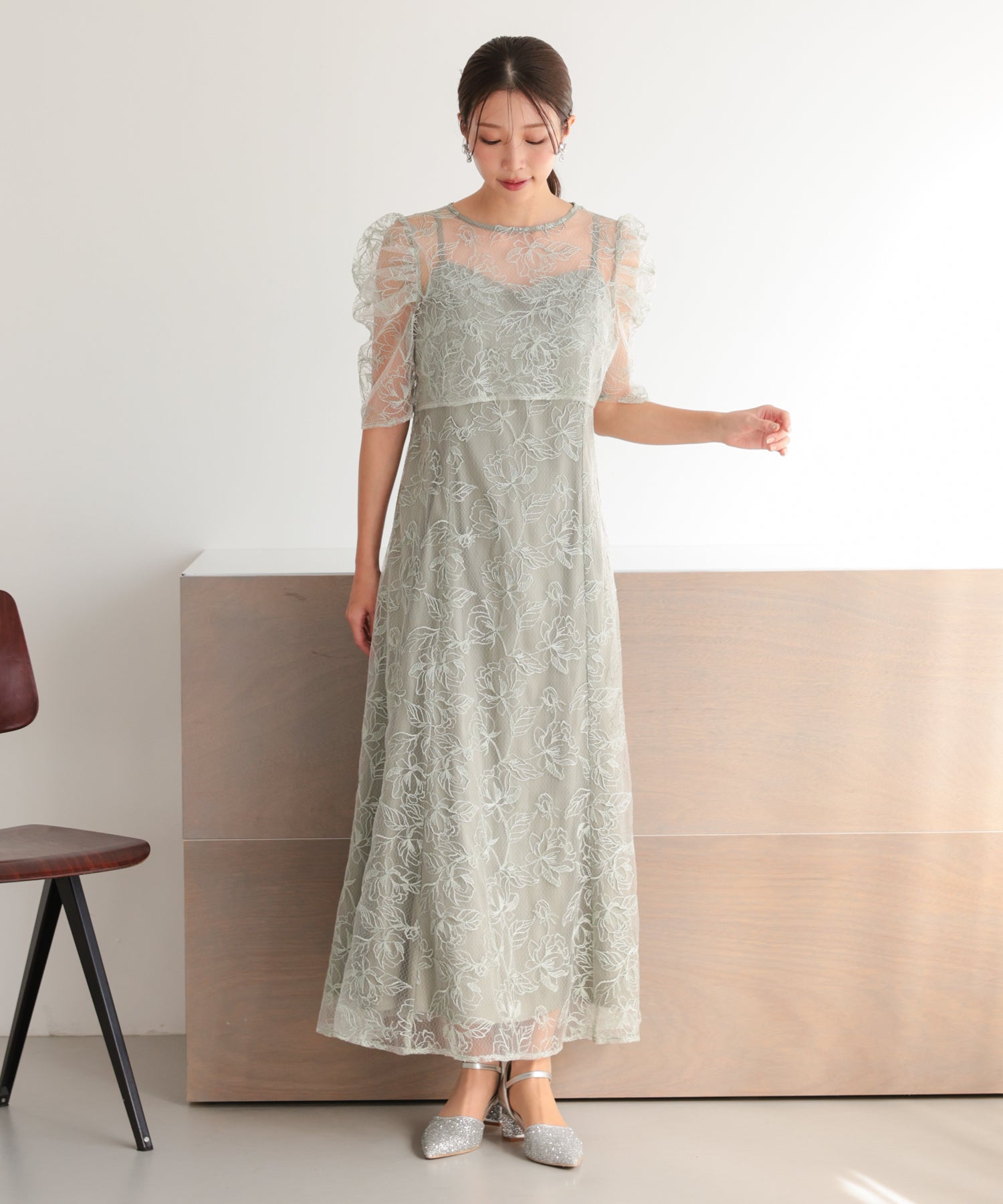 グリーン/162cm/Mサイズ着用