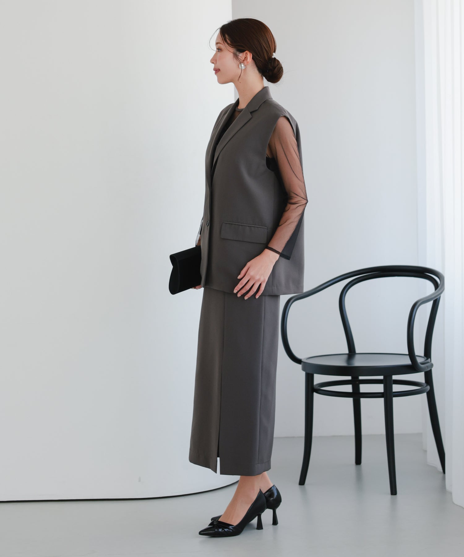 チャコール/162㎝/Mサイズ着用