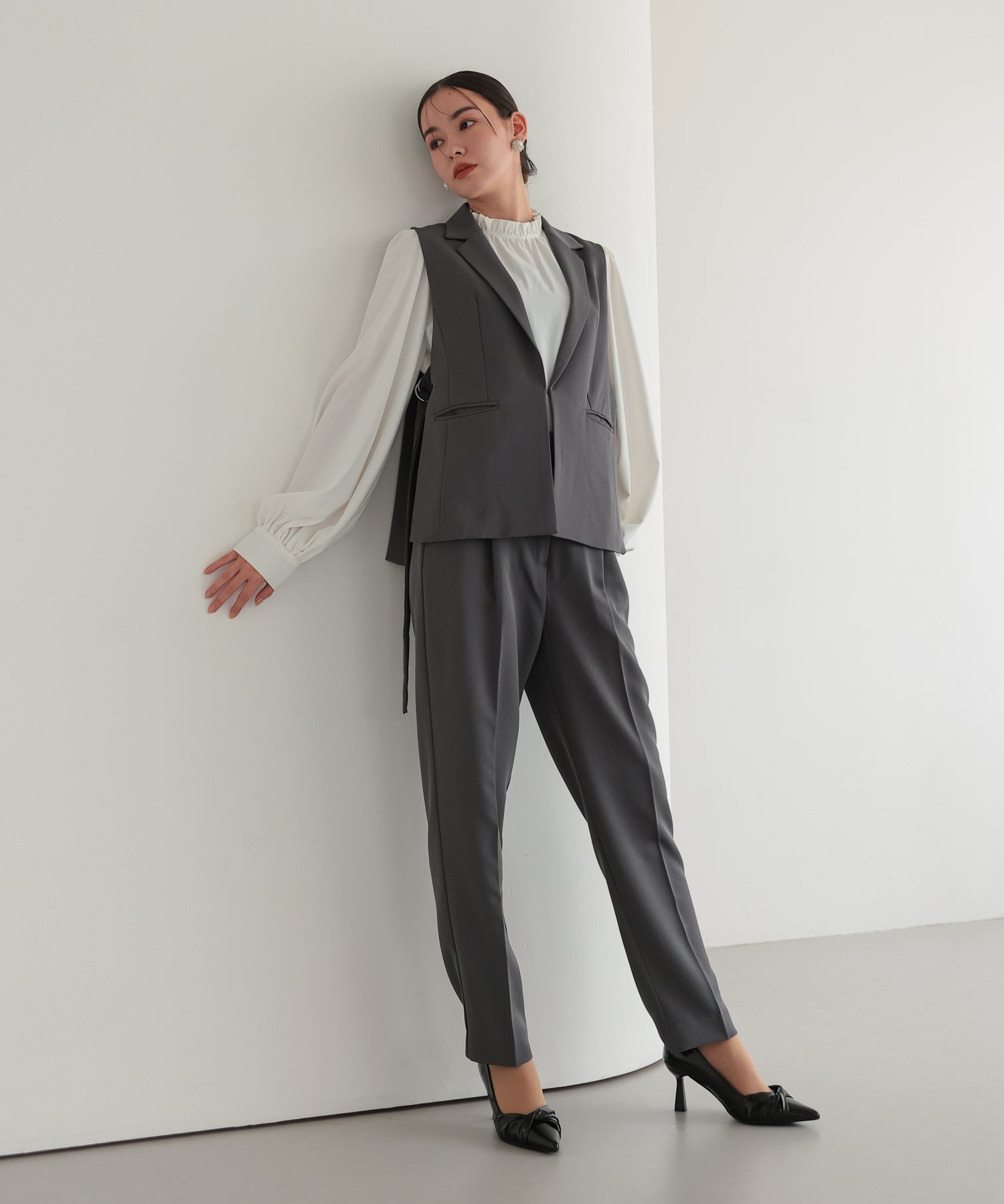 サイドベルトジレセットアップスーツ/22125607