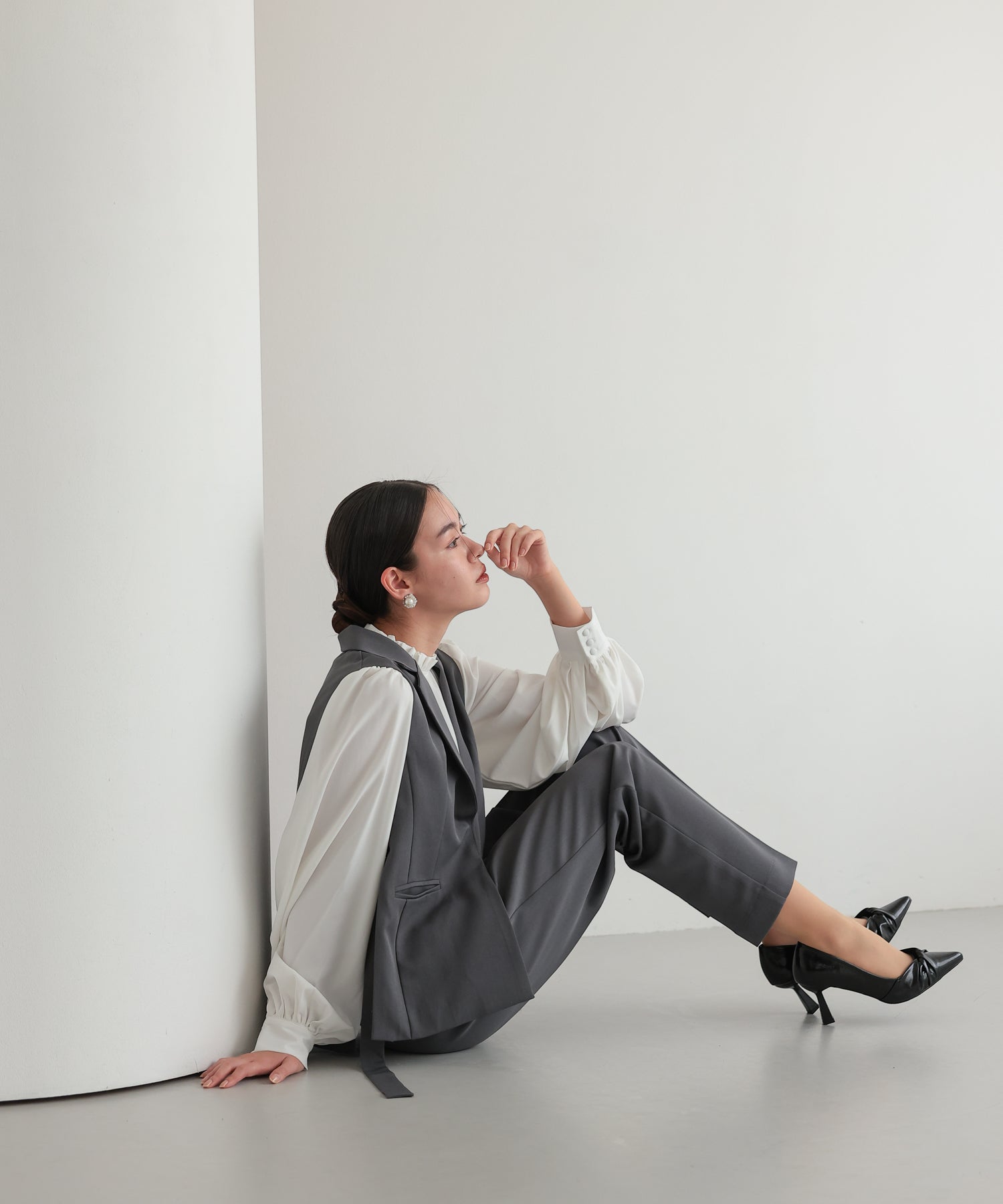 サイドベルトジレセットアップスーツ/22125607