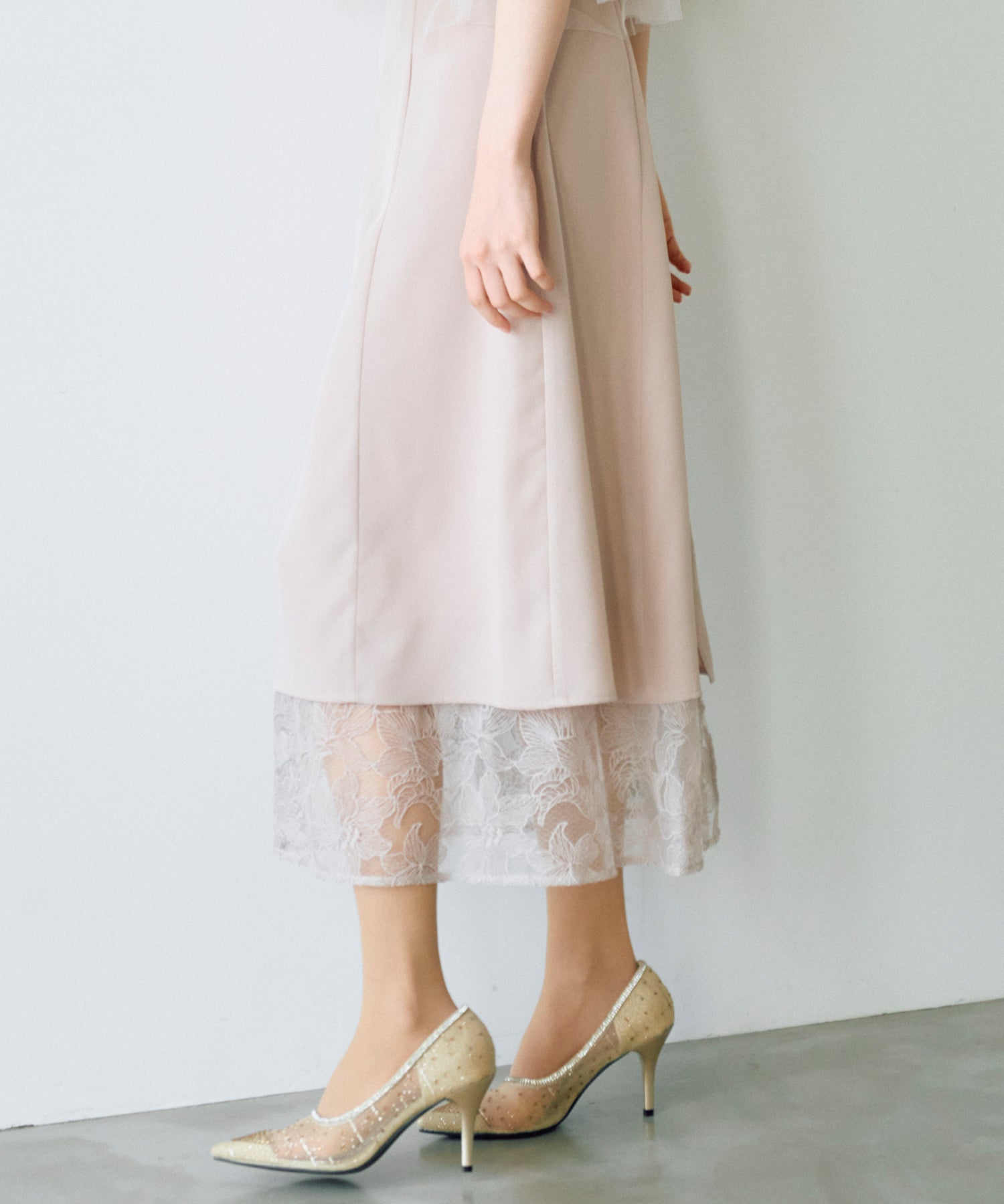 グレージュ/165cm/Mサイズ着用