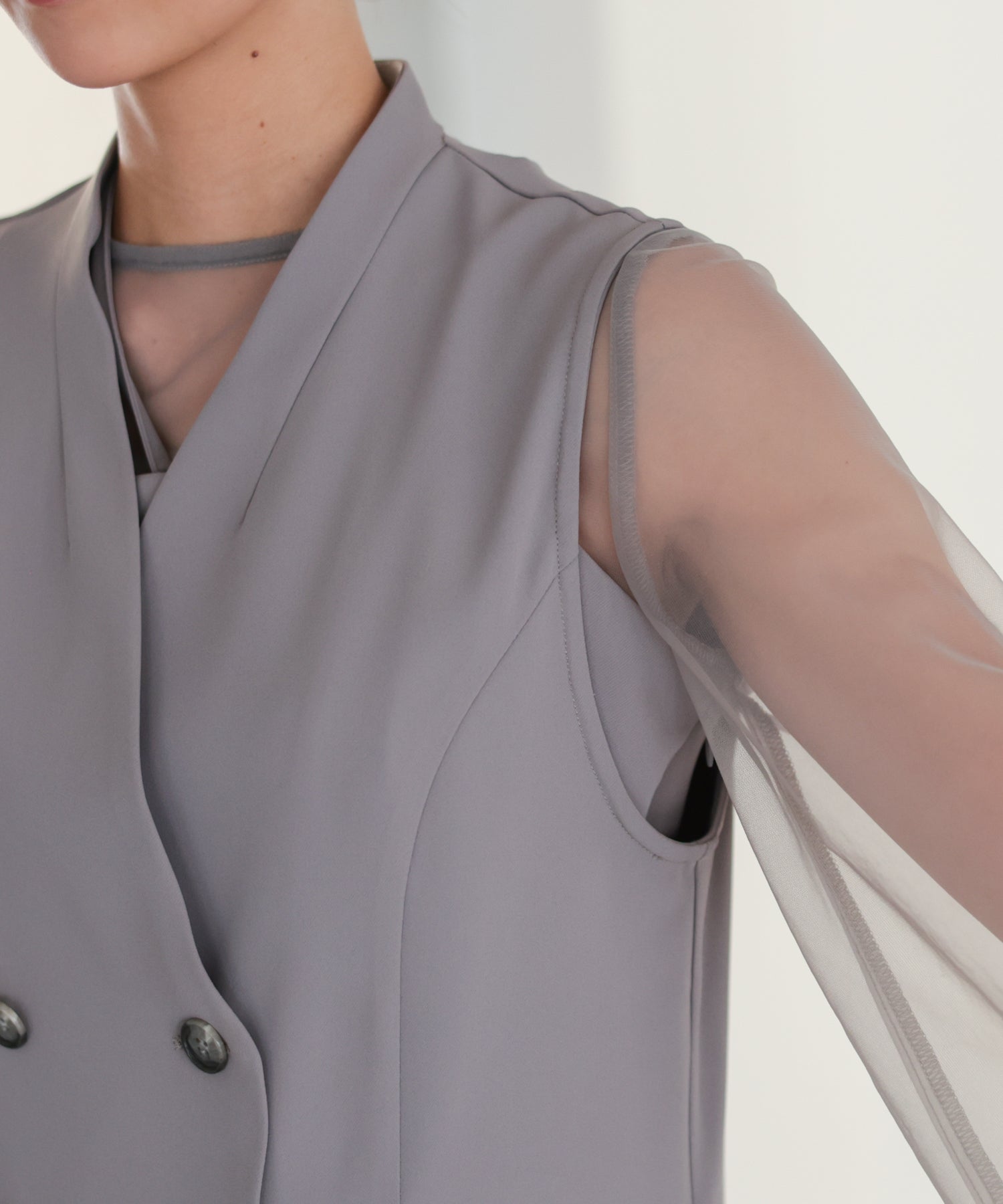 ベージュ/162cm/Mサイズ着用