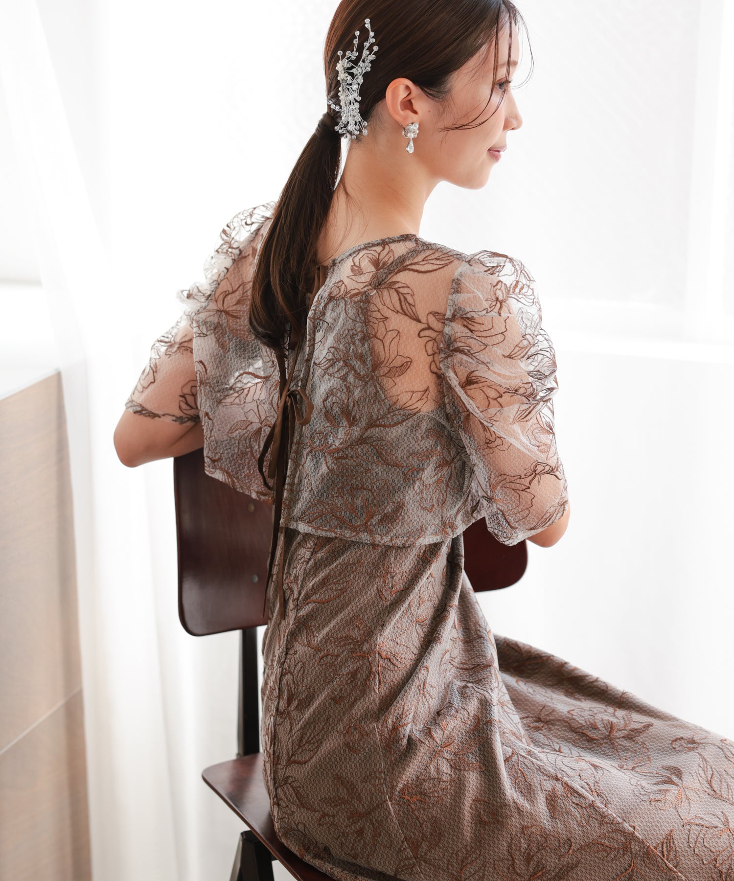 ブラウン/162cm/Mサイズ着用