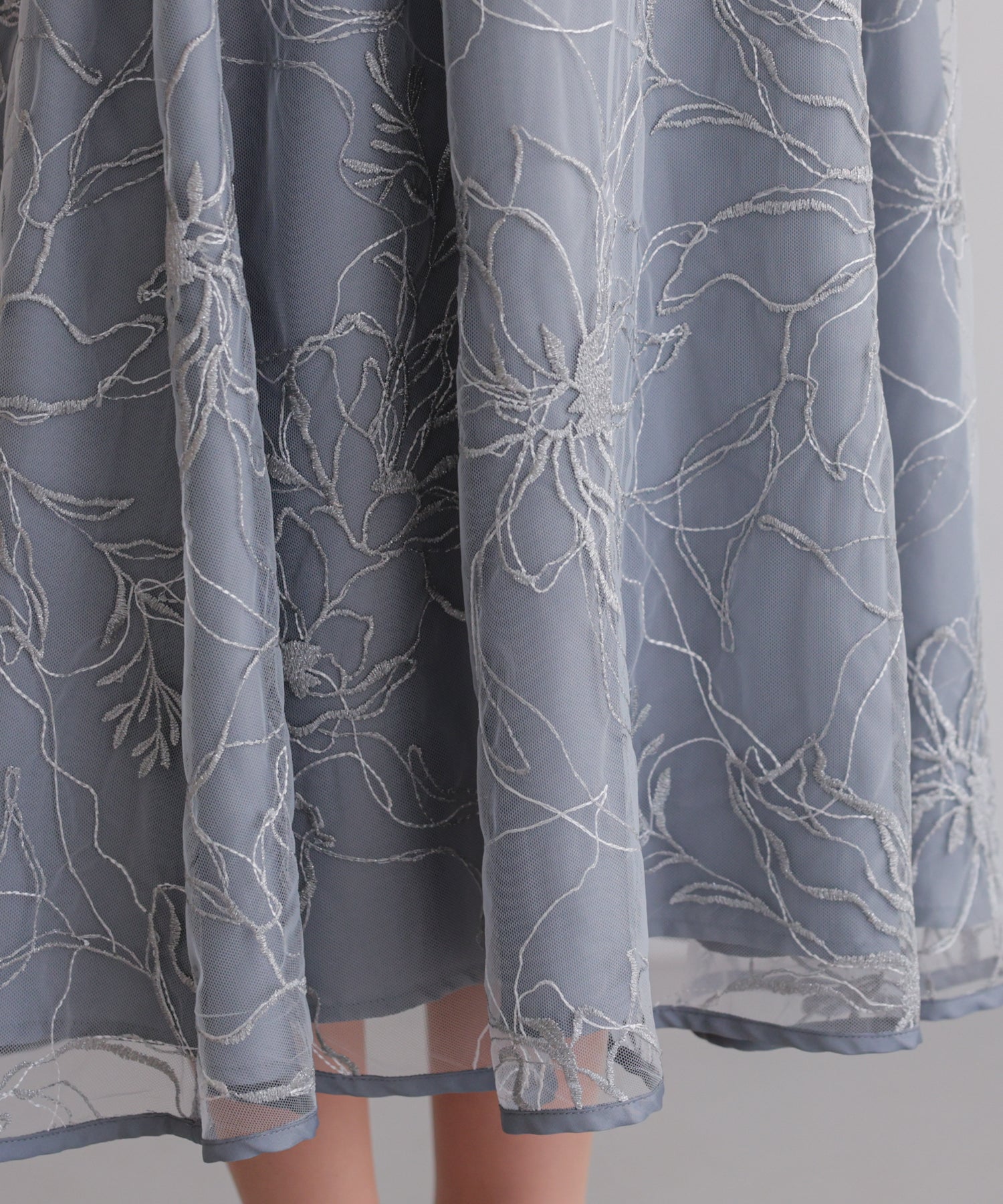 花柄刺繍フレアドレス/22326290