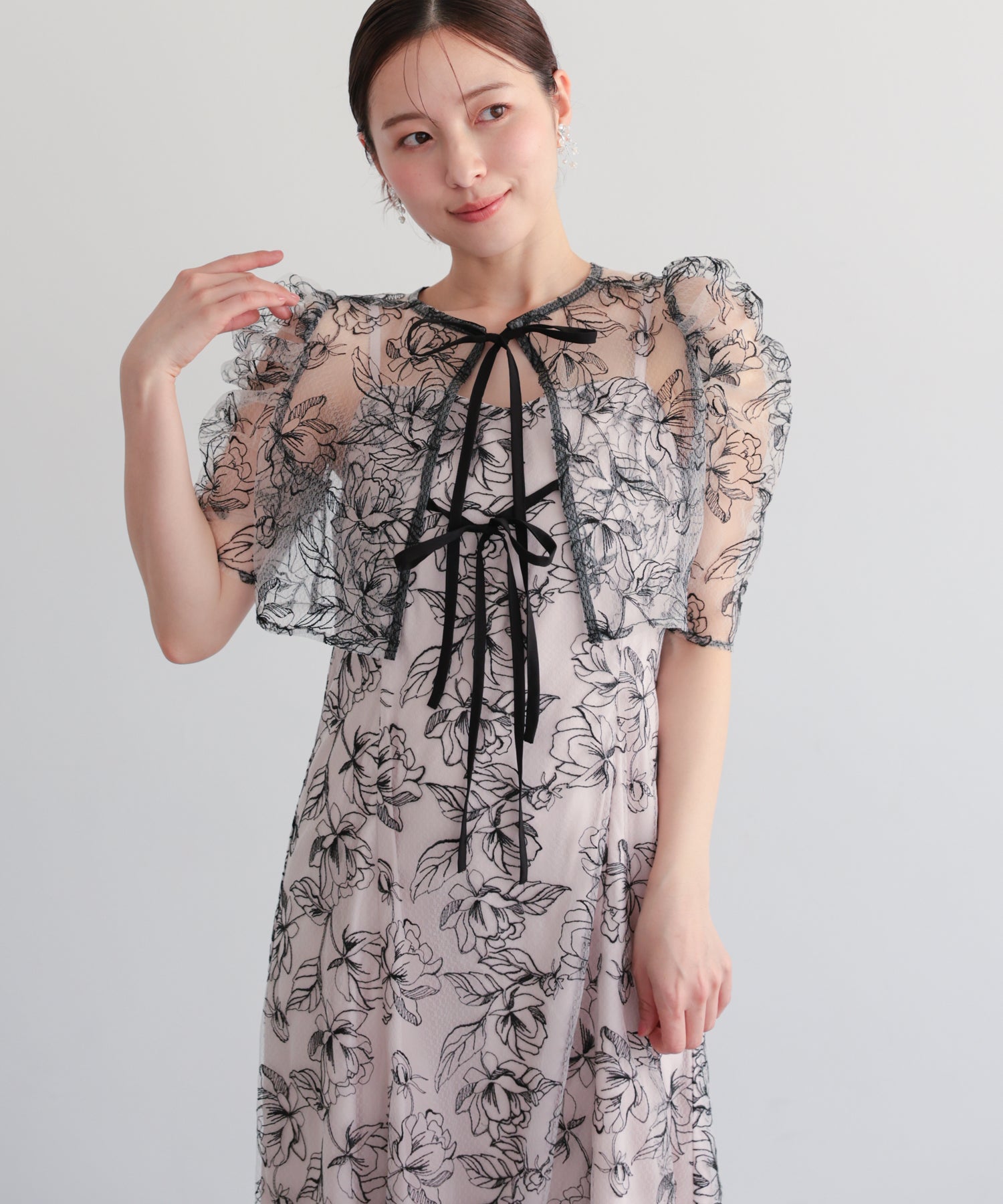 シアーレースボレロセットアップドレス/22325280