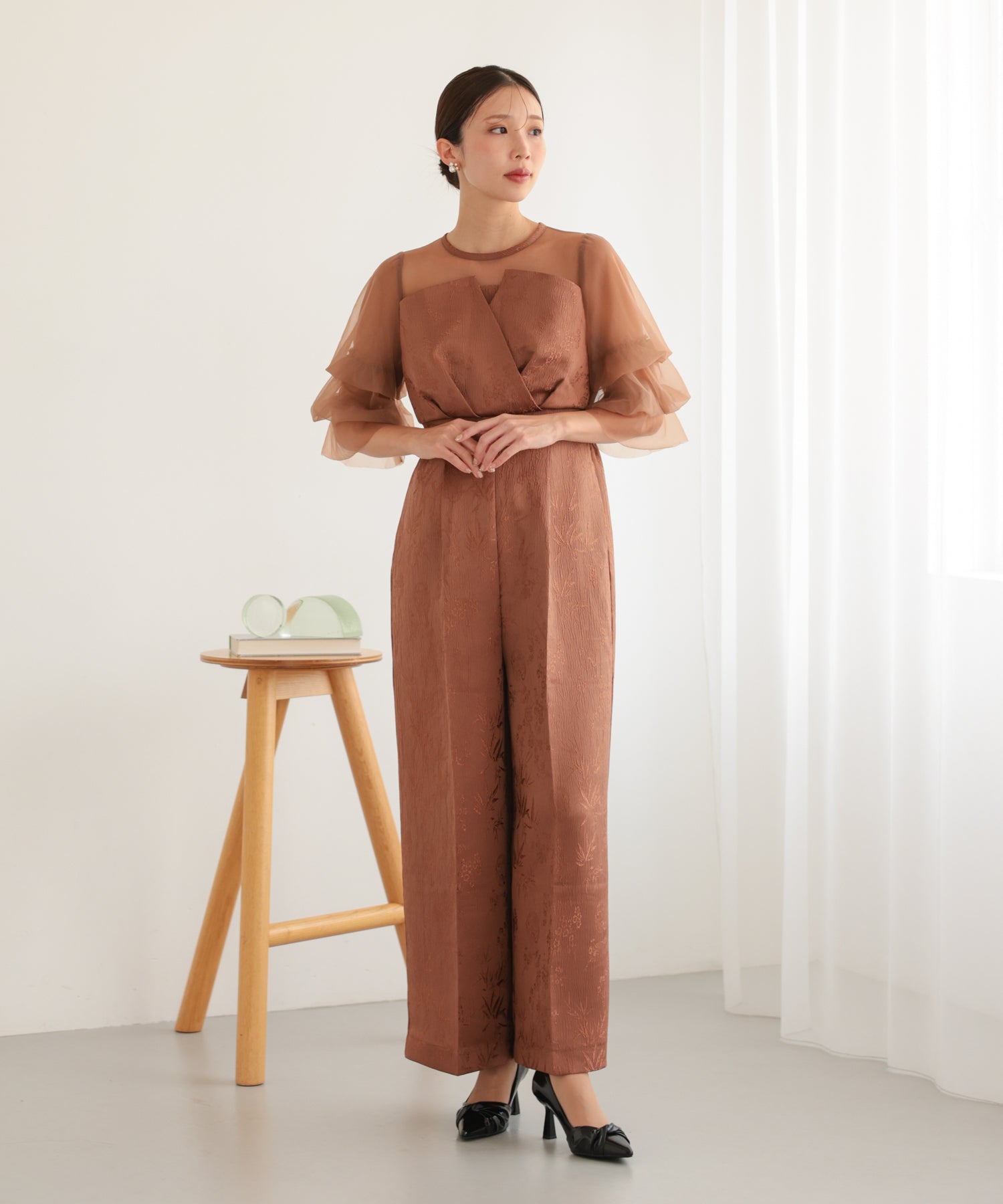 ブラウン/162cm/Mサイズ着用