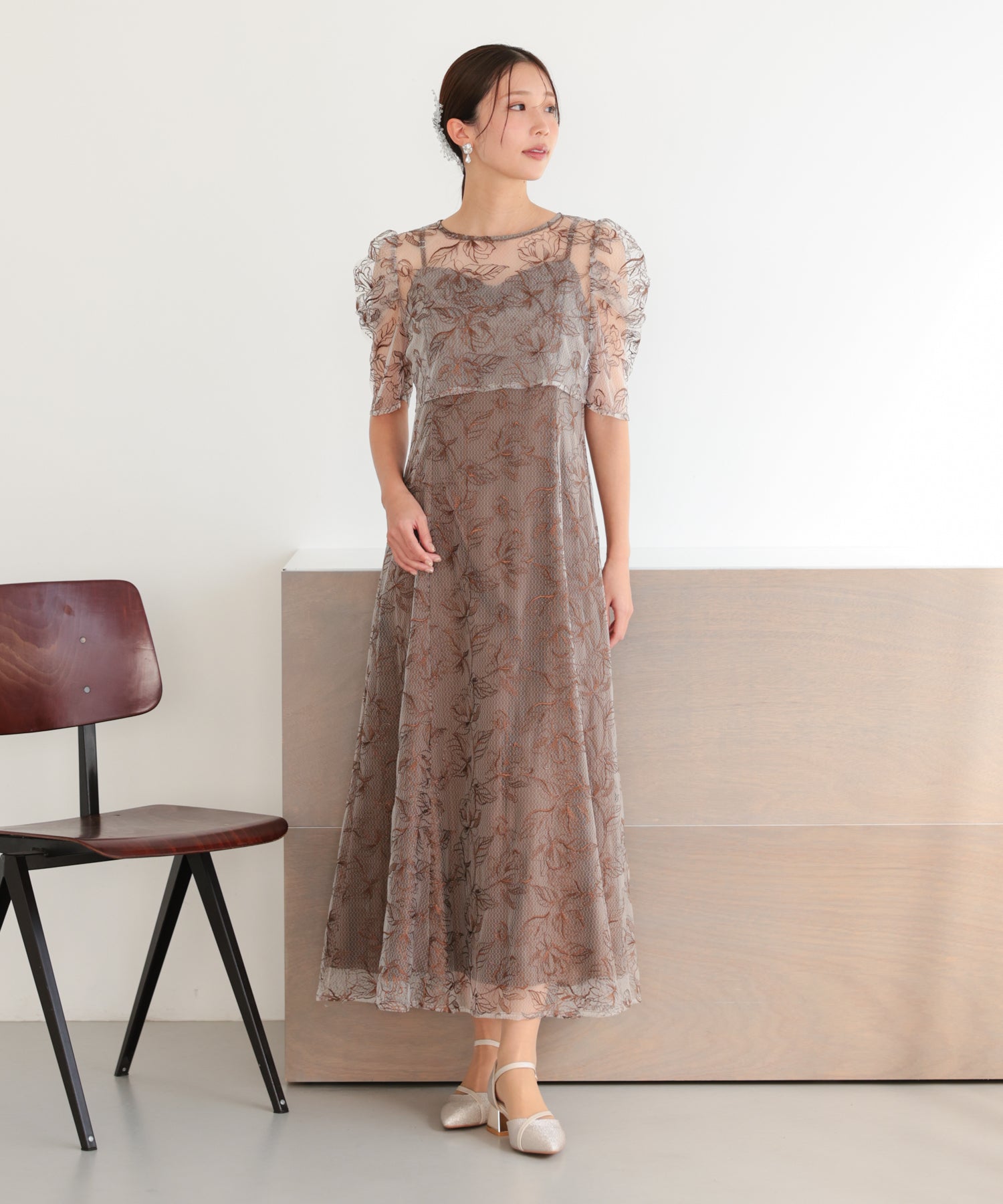 ブラウン/162cm/Mサイズ着用