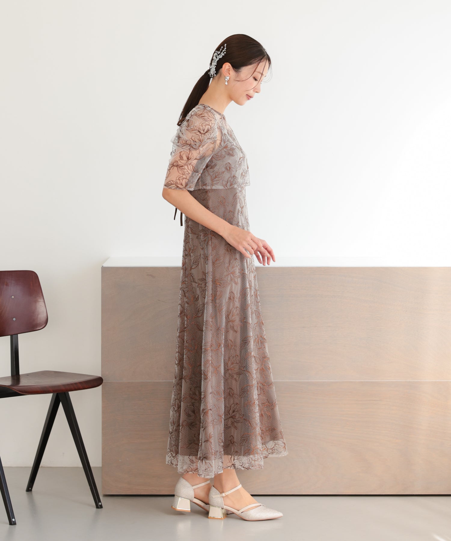 ブラウン/162cm/Mサイズ着用