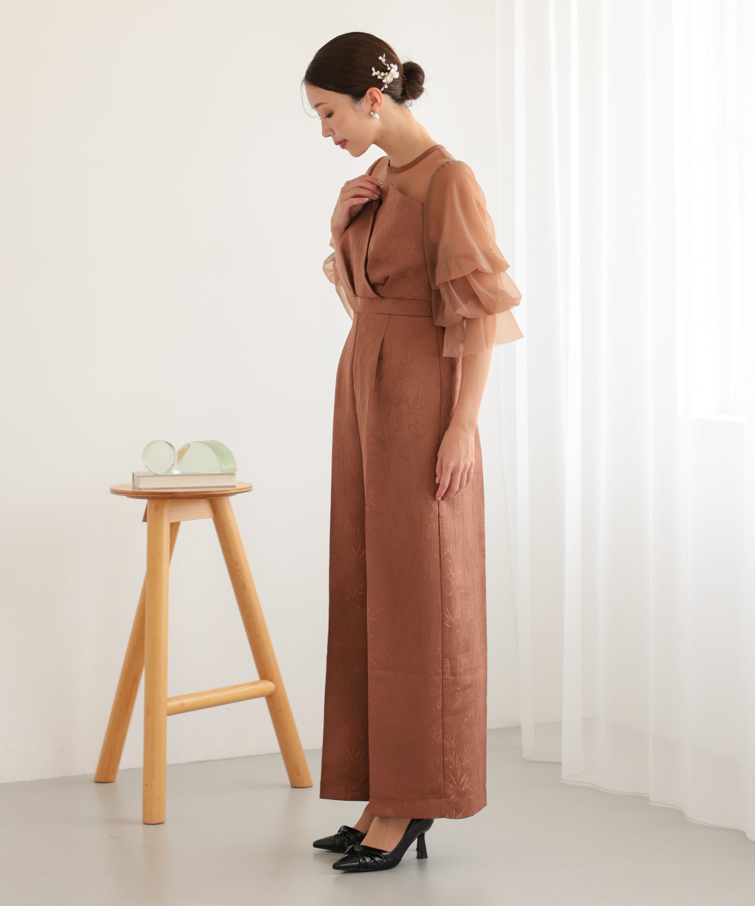 ブラウン/162cm/Mサイズ着用