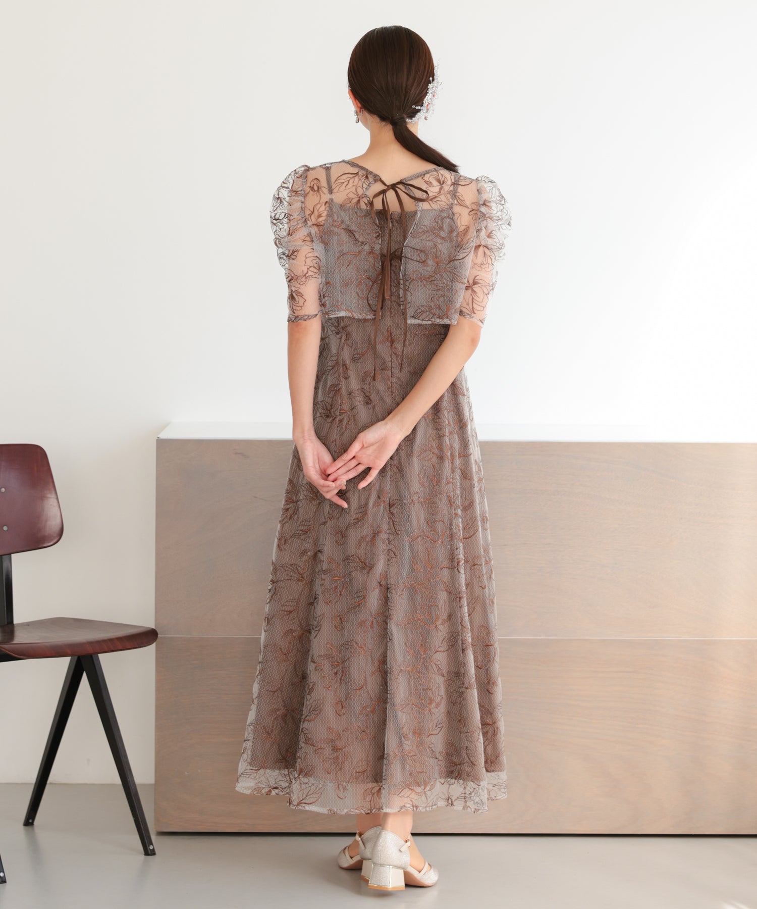 ブラウン/162cm/Mサイズ着用