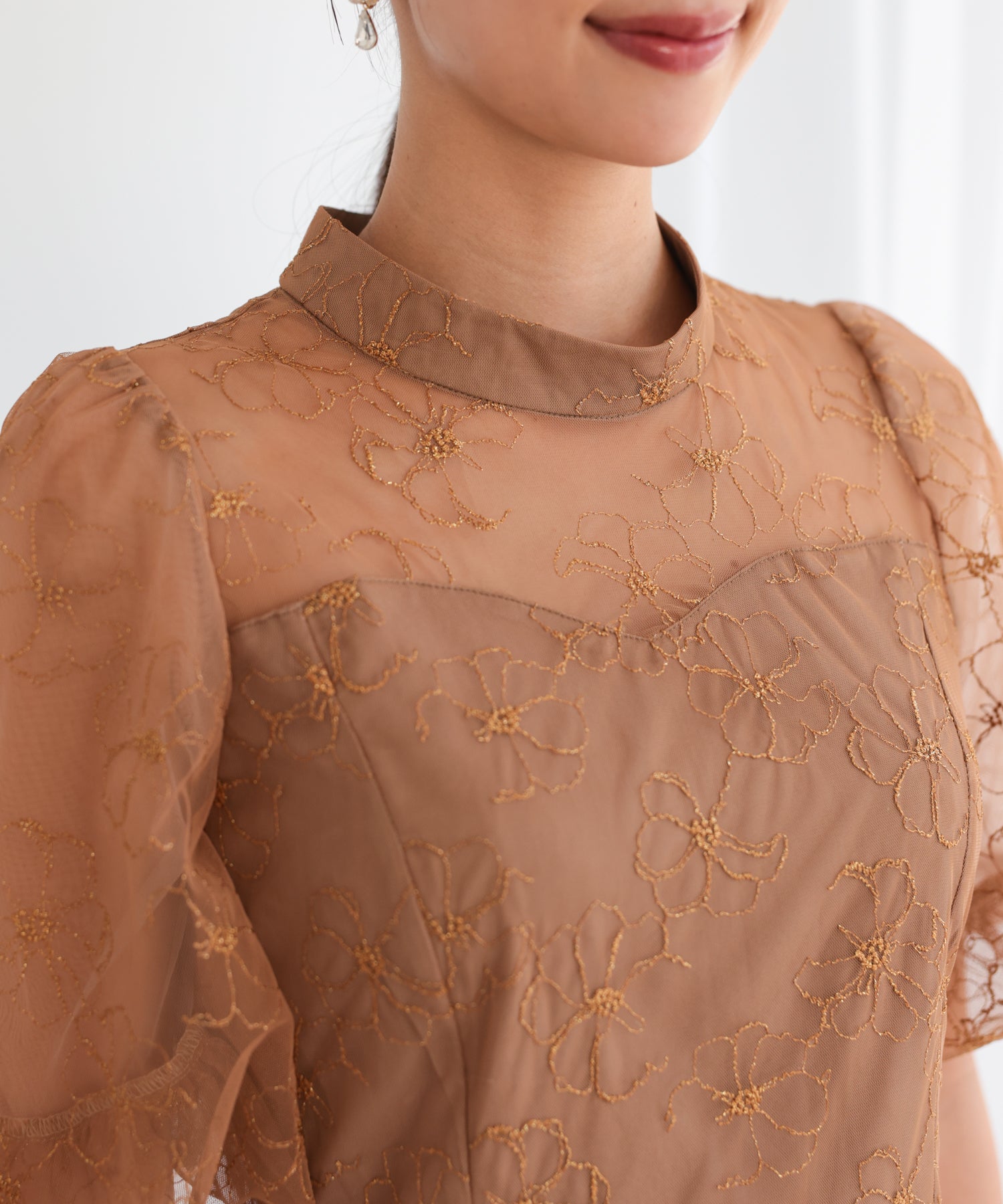 ブラウン/162cm/Mサイズ着用