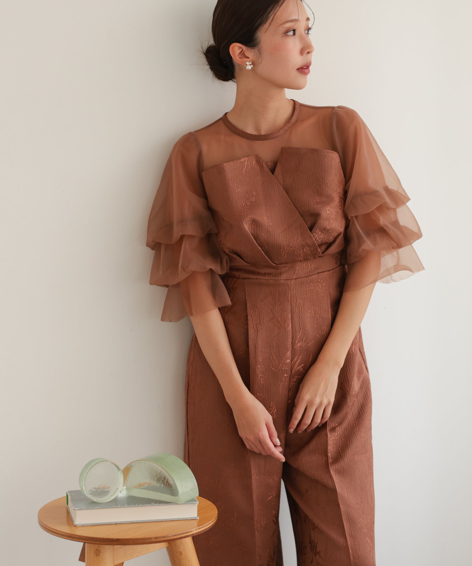 ブラウン/162cm/Mサイズ着用