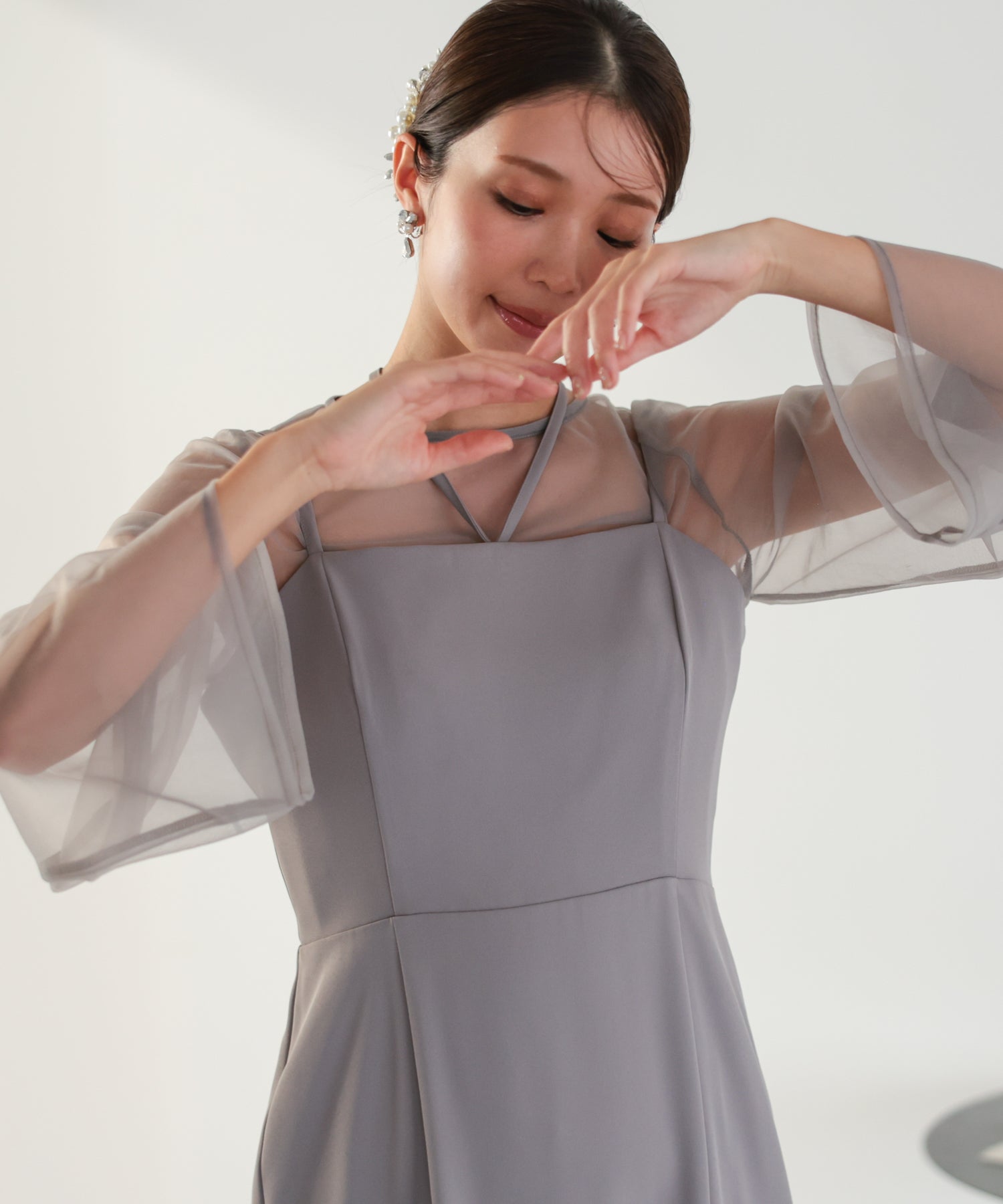 シアーレイヤード2WAYドレスセット/22325283