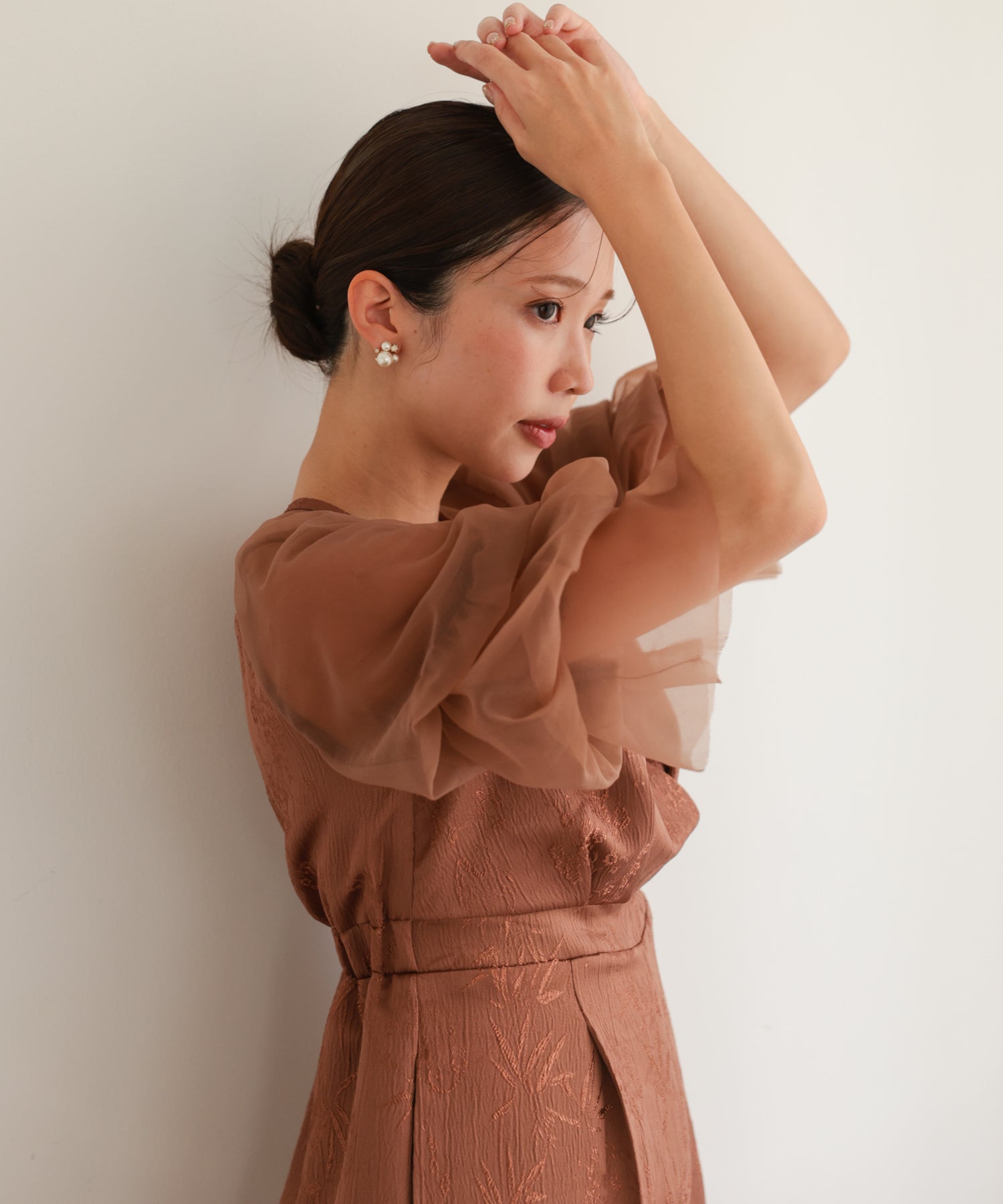 ブラウン/162cm/Mサイズ着用