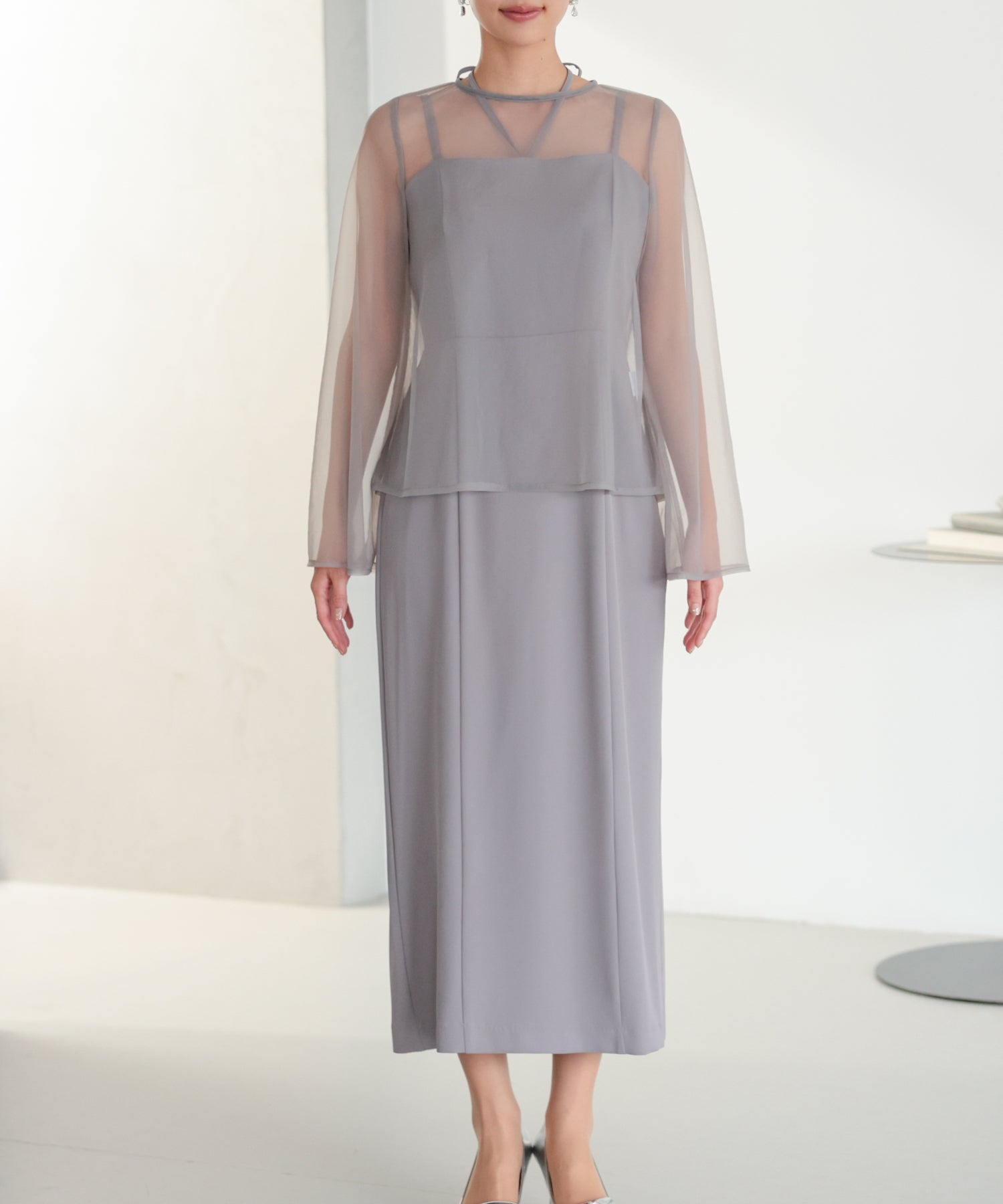 シアーレイヤード2WAYドレスセット/22325283