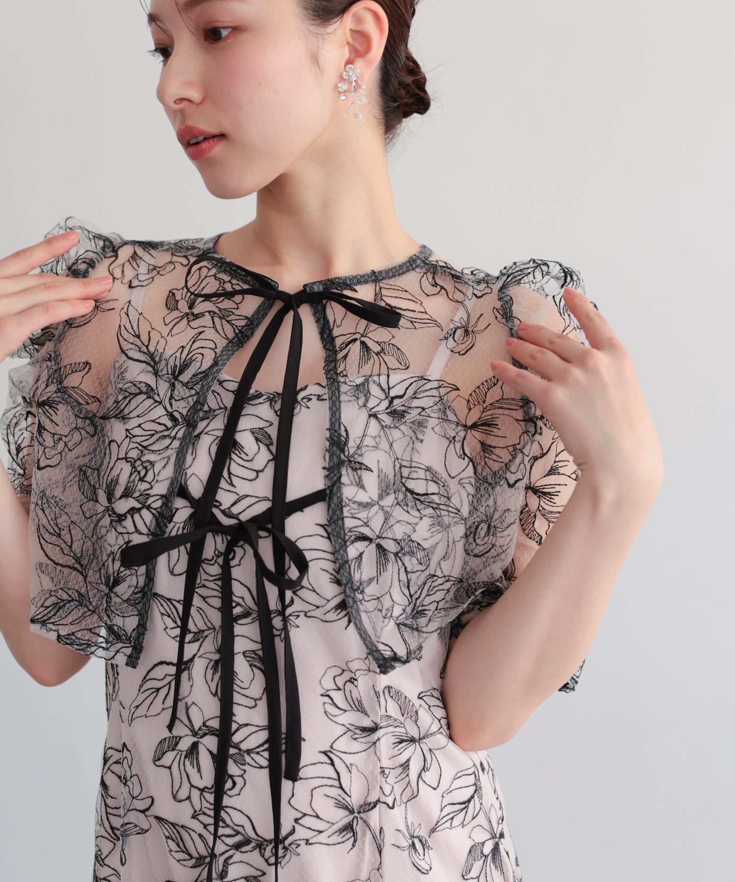 シアーレースボレロセットアップドレス/22325280