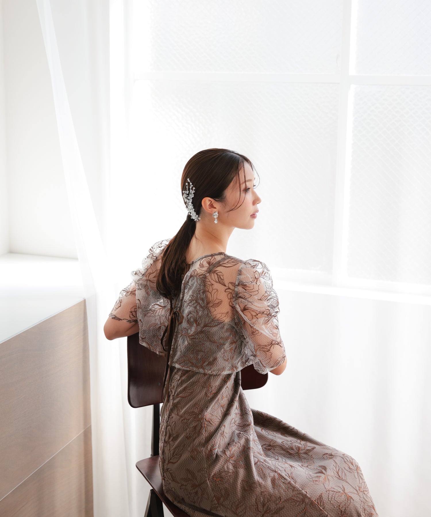 ブラウン/162cm/Mサイズ着用