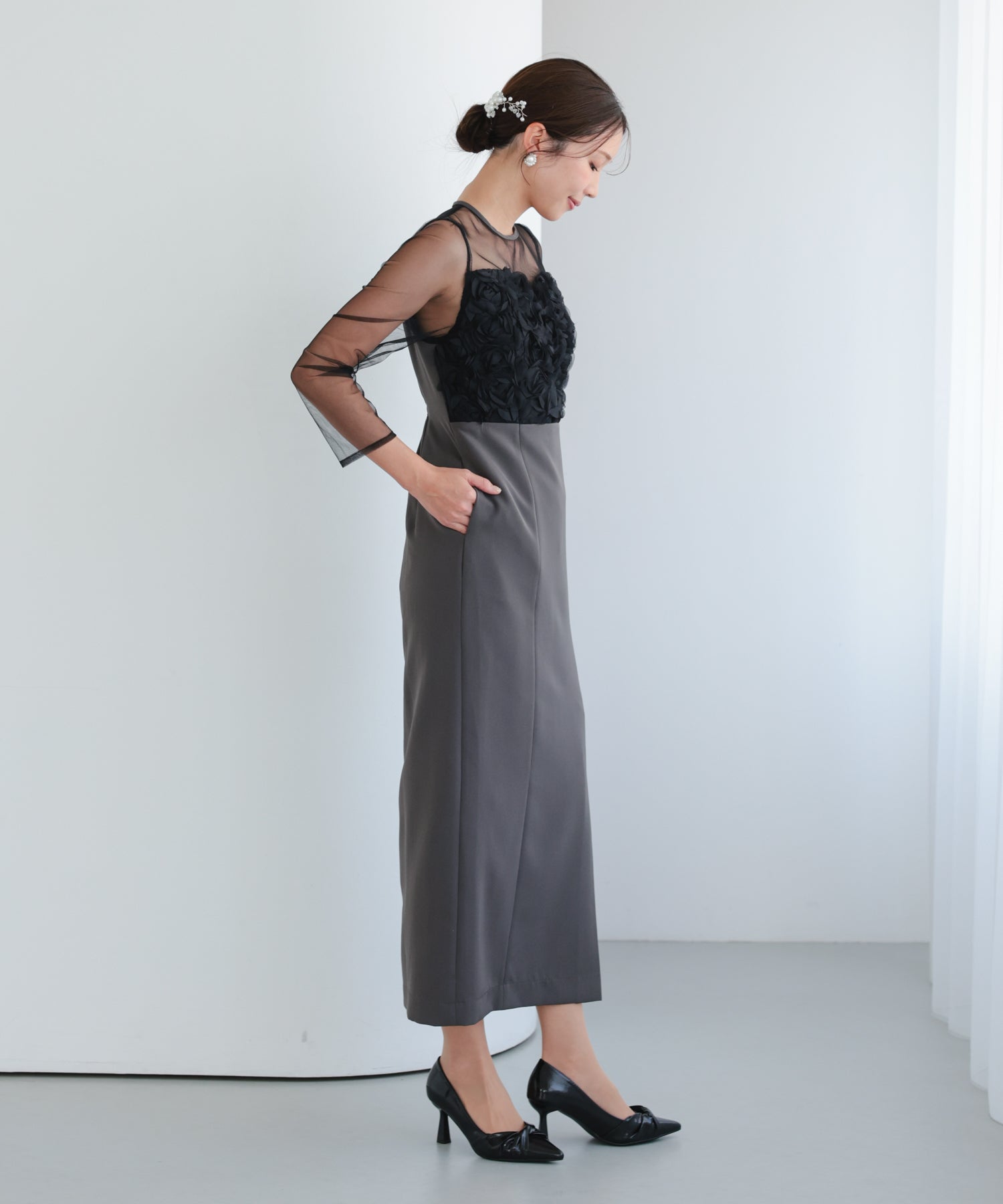 チャコール/162㎝/Mサイズ着用