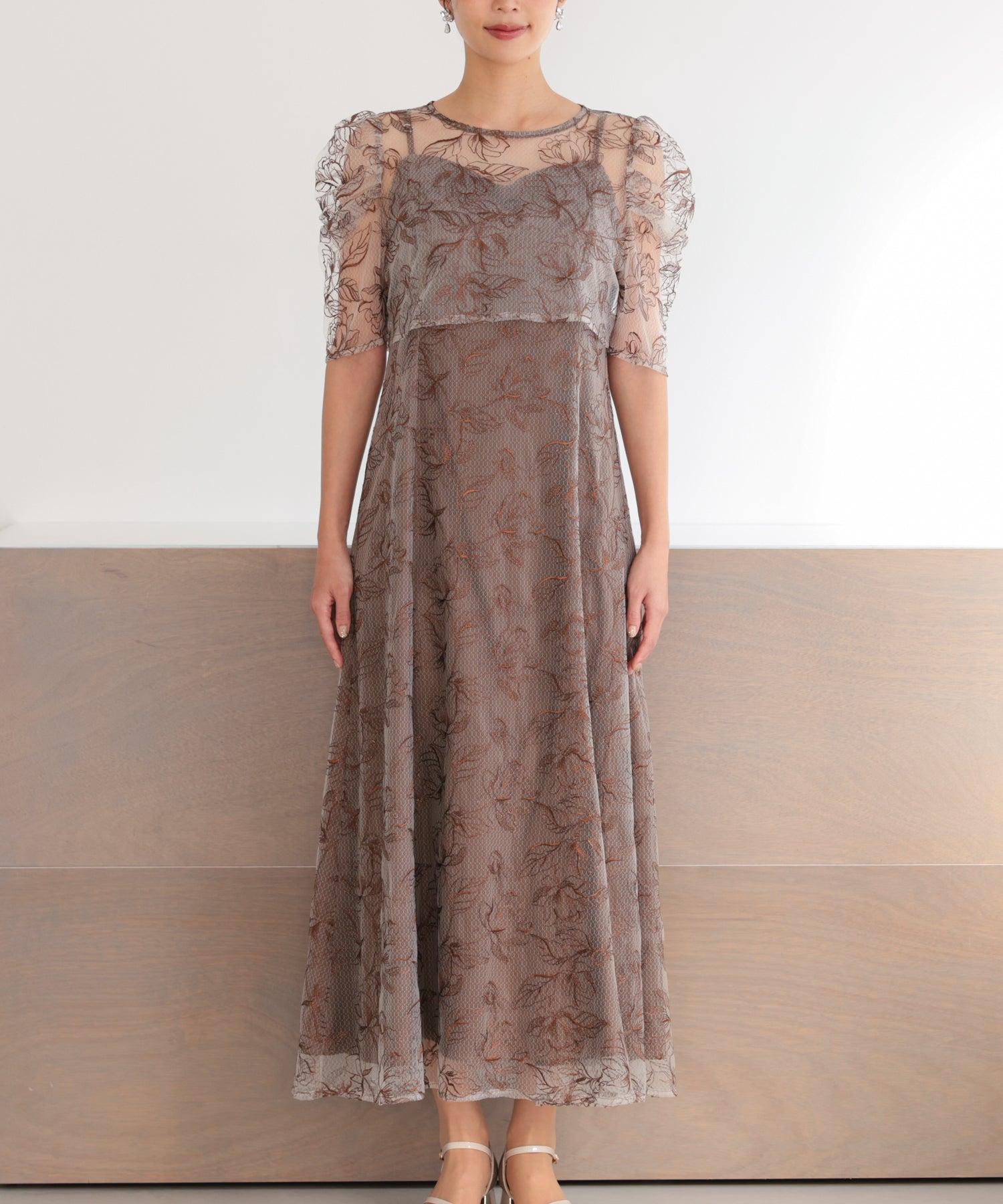 ブラウン/162cm/Mサイズ着用